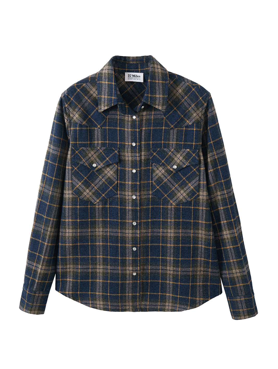 Selva Cotton Western Plaid Shirt