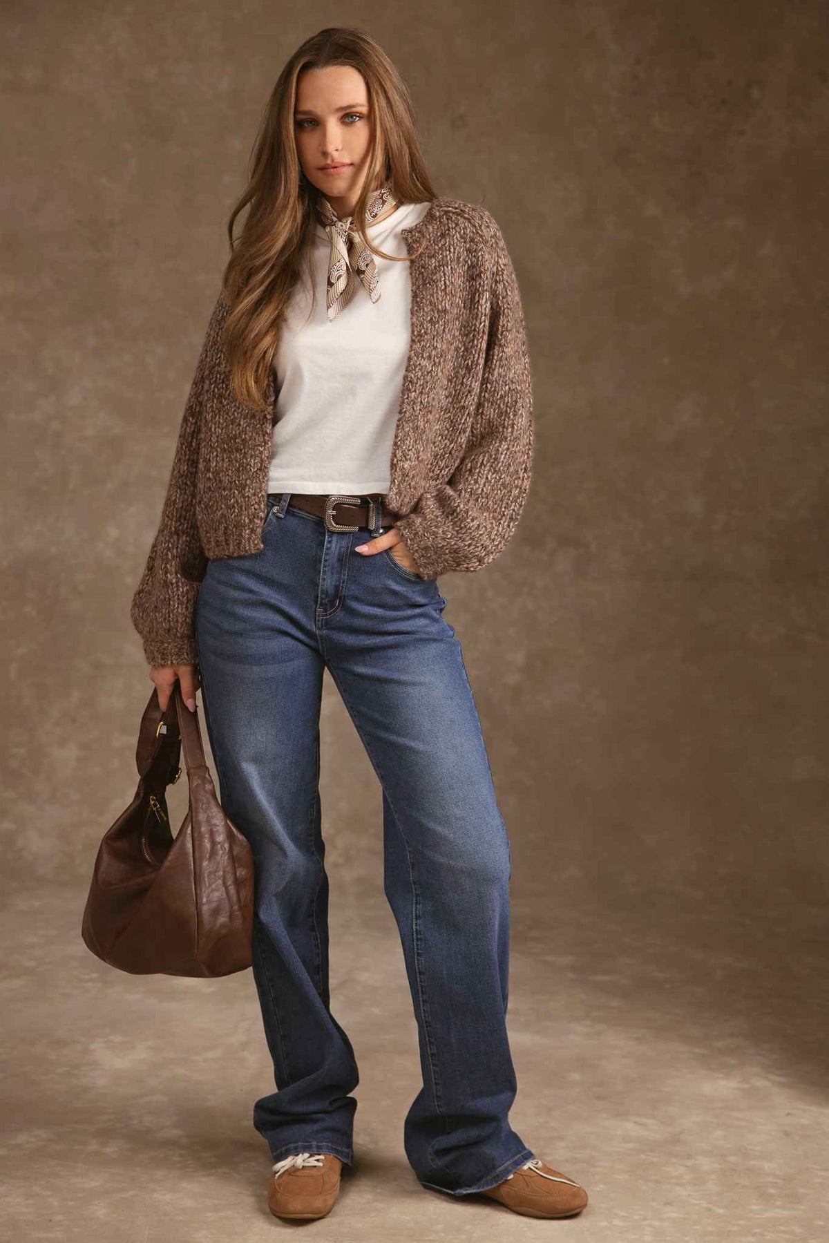 Madelyn Cashmere Chunky Open Cardigan