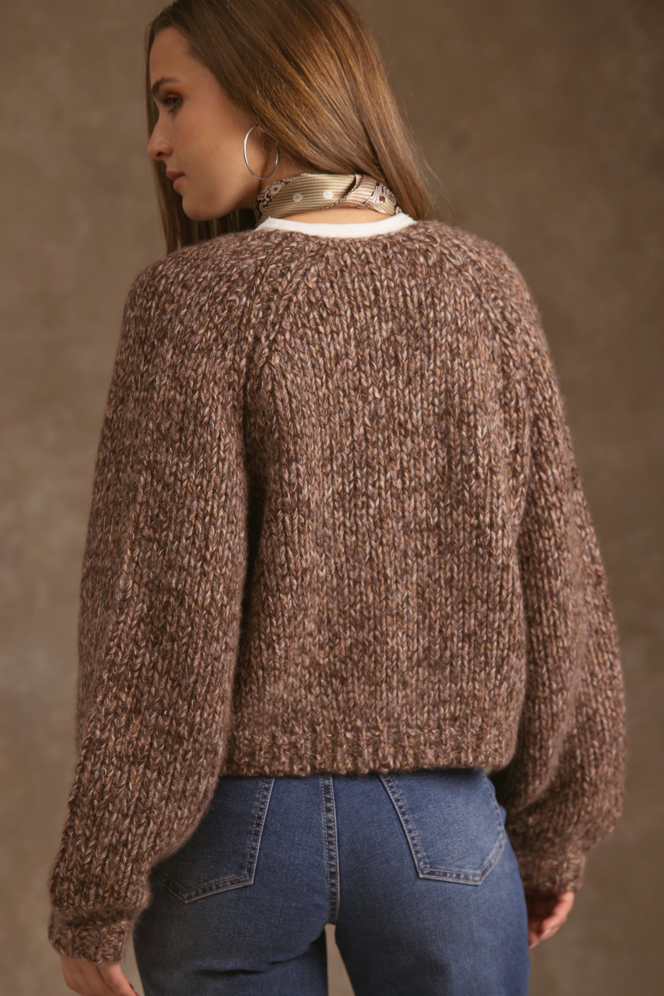 Madelyn Cashmere Chunky Open Cardigan