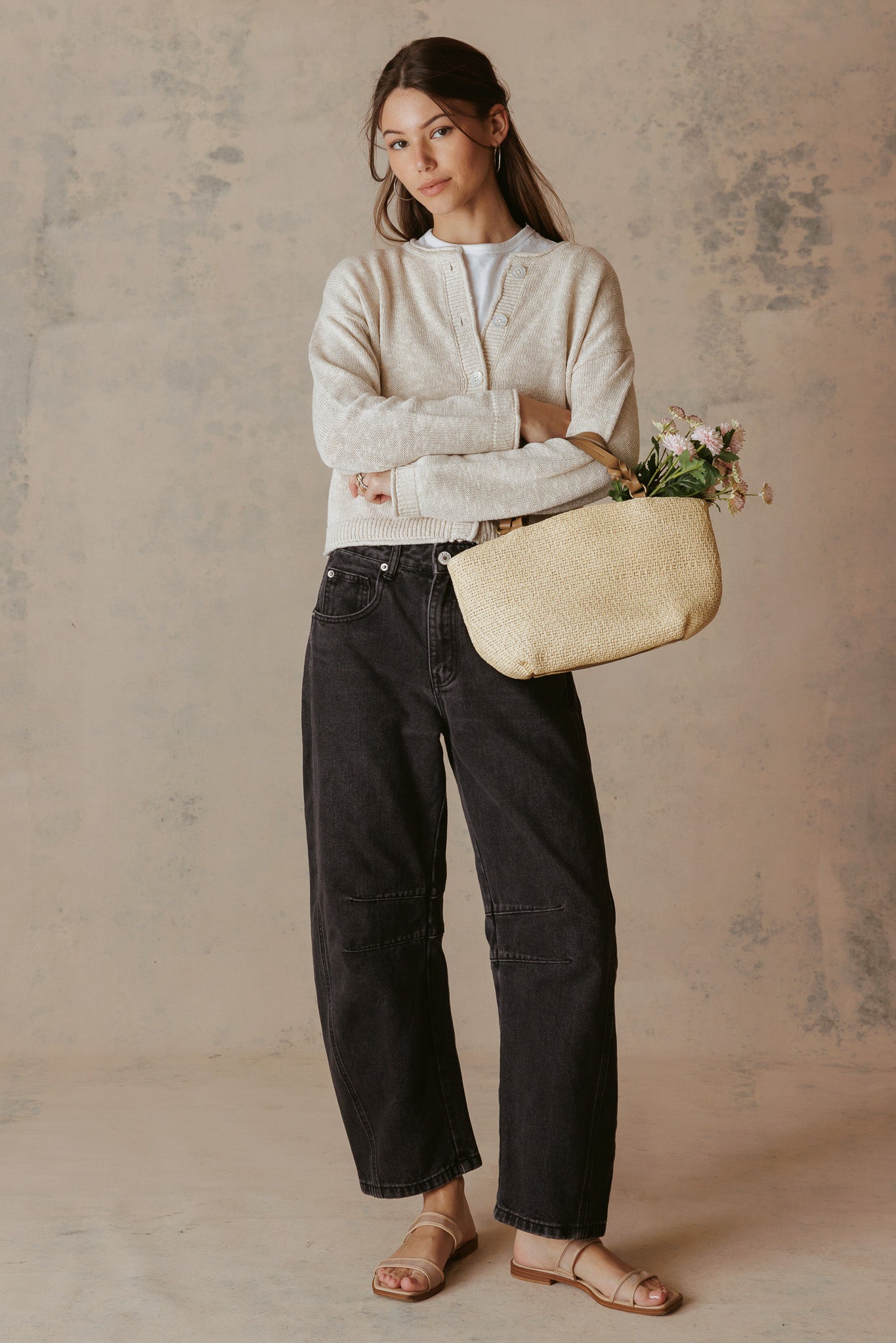 Ashleigh Silk Linen Blend Cardigan