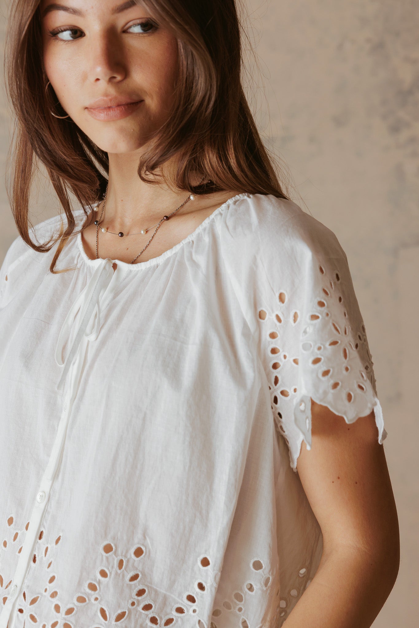 Azalea Short Sleeve Cropped Top