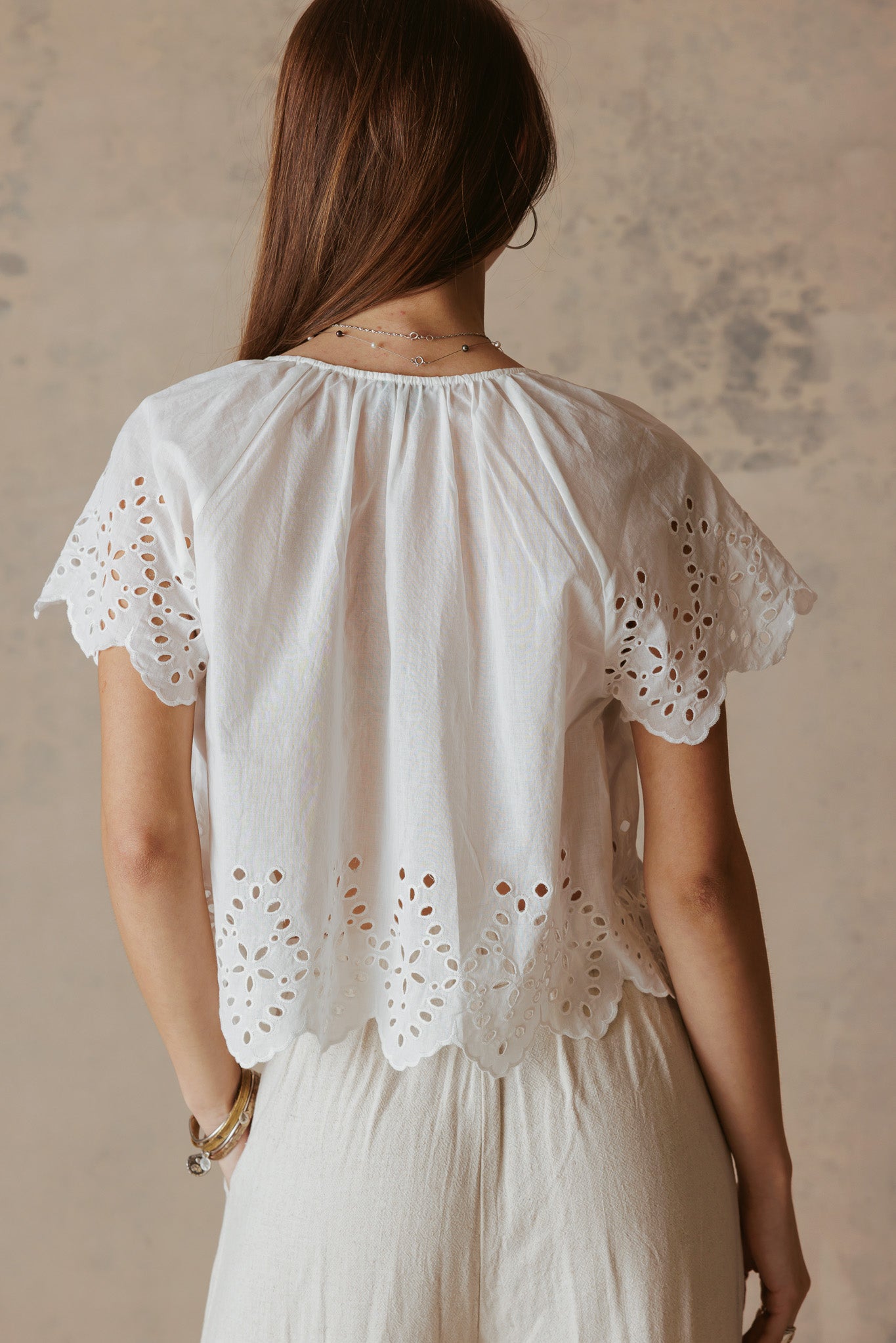 Azalea Short Sleeve Cropped Top