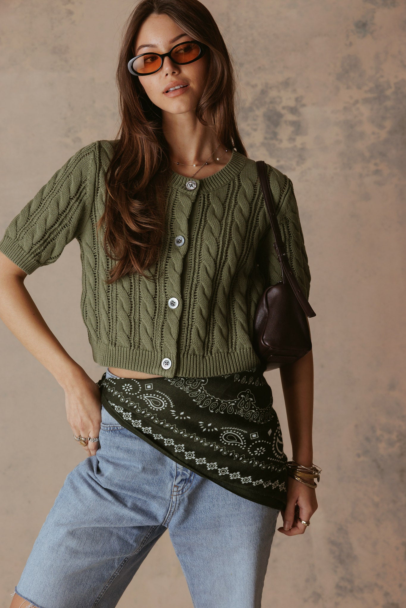 Bridey Cotton Short Sleeve Cardigan