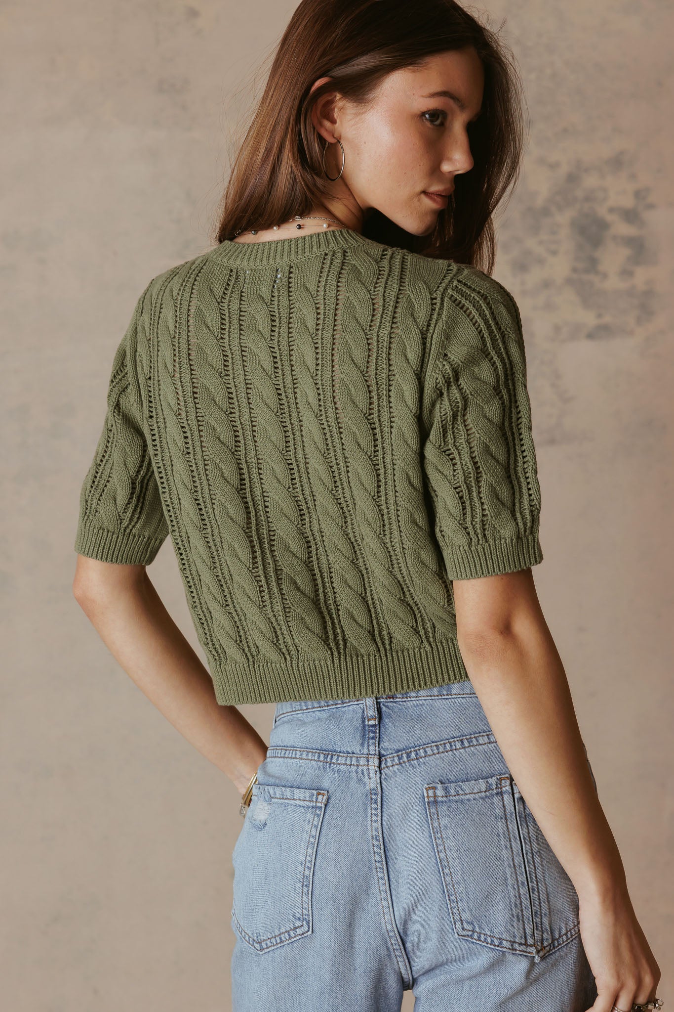 Bridey Cotton Short Sleeve Cardigan