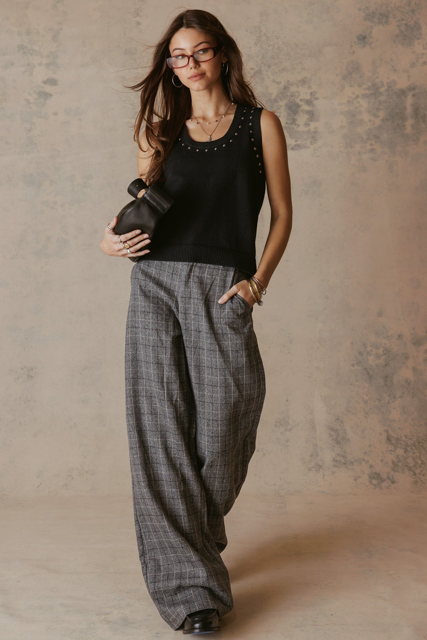 Nancy Studded Knit Tank