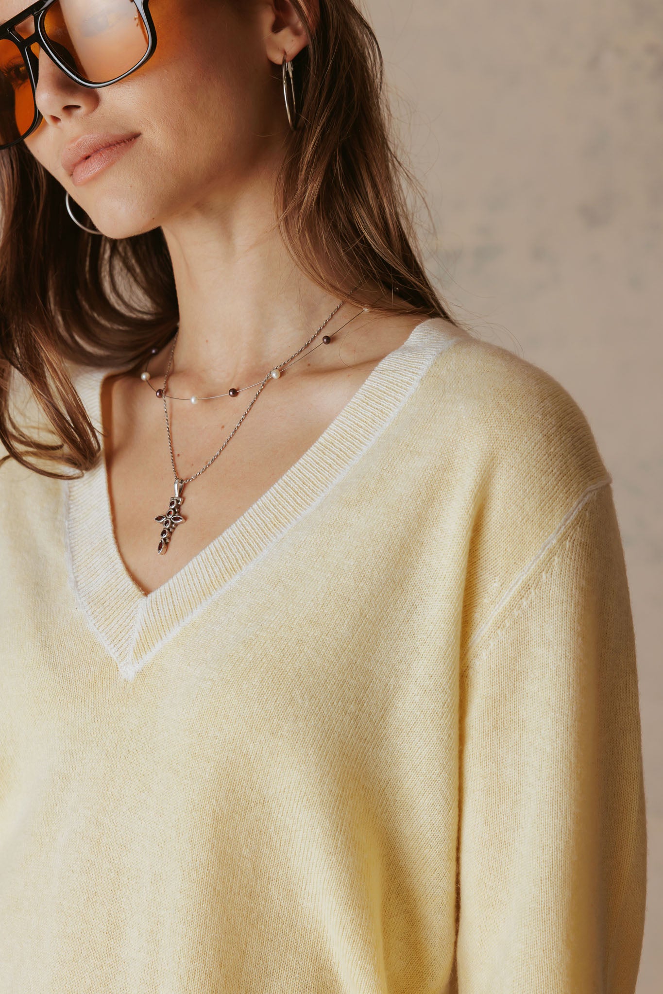 Sarah Cashmere V Neck