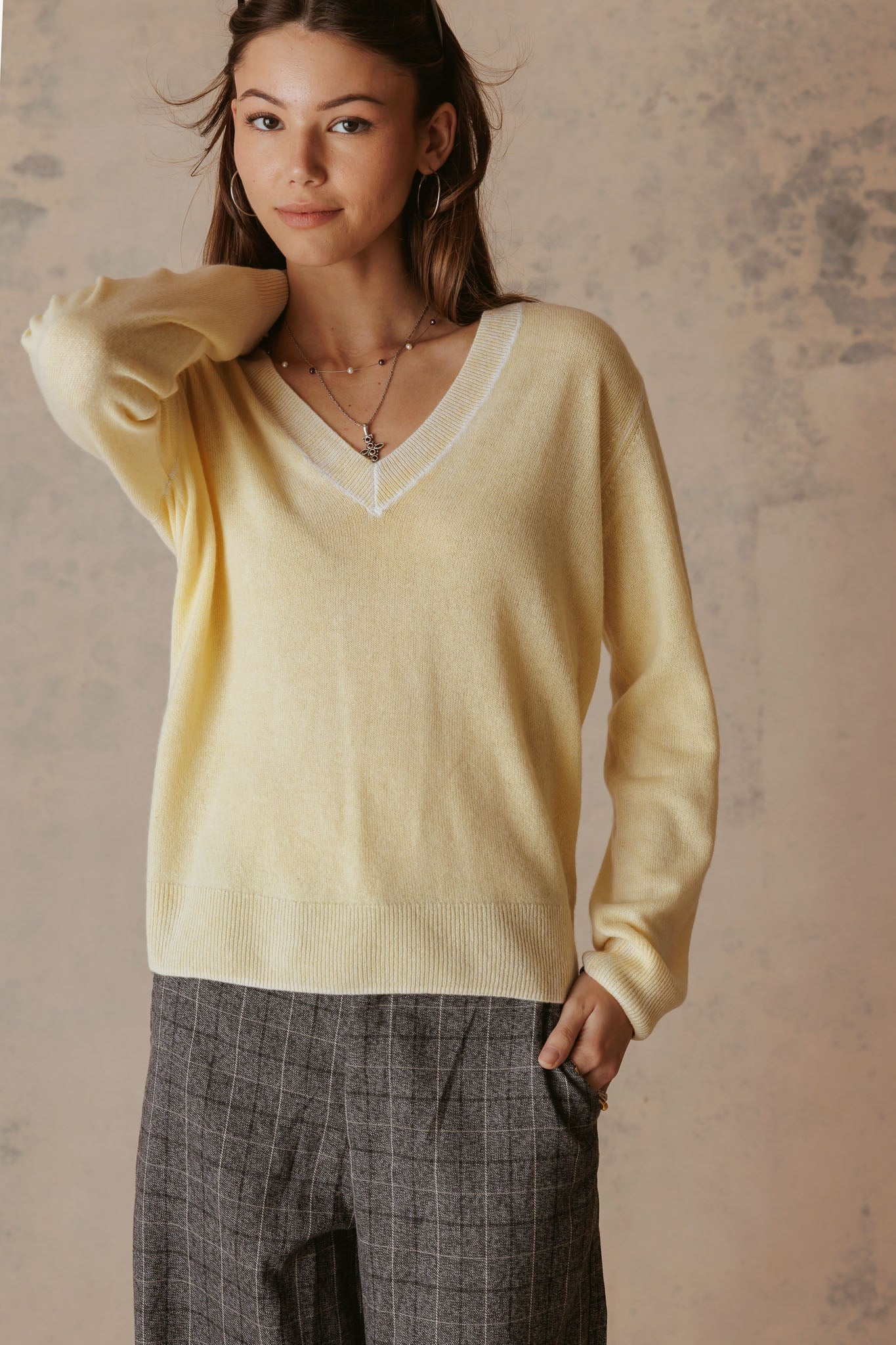 Sarah Cashmere V Neck