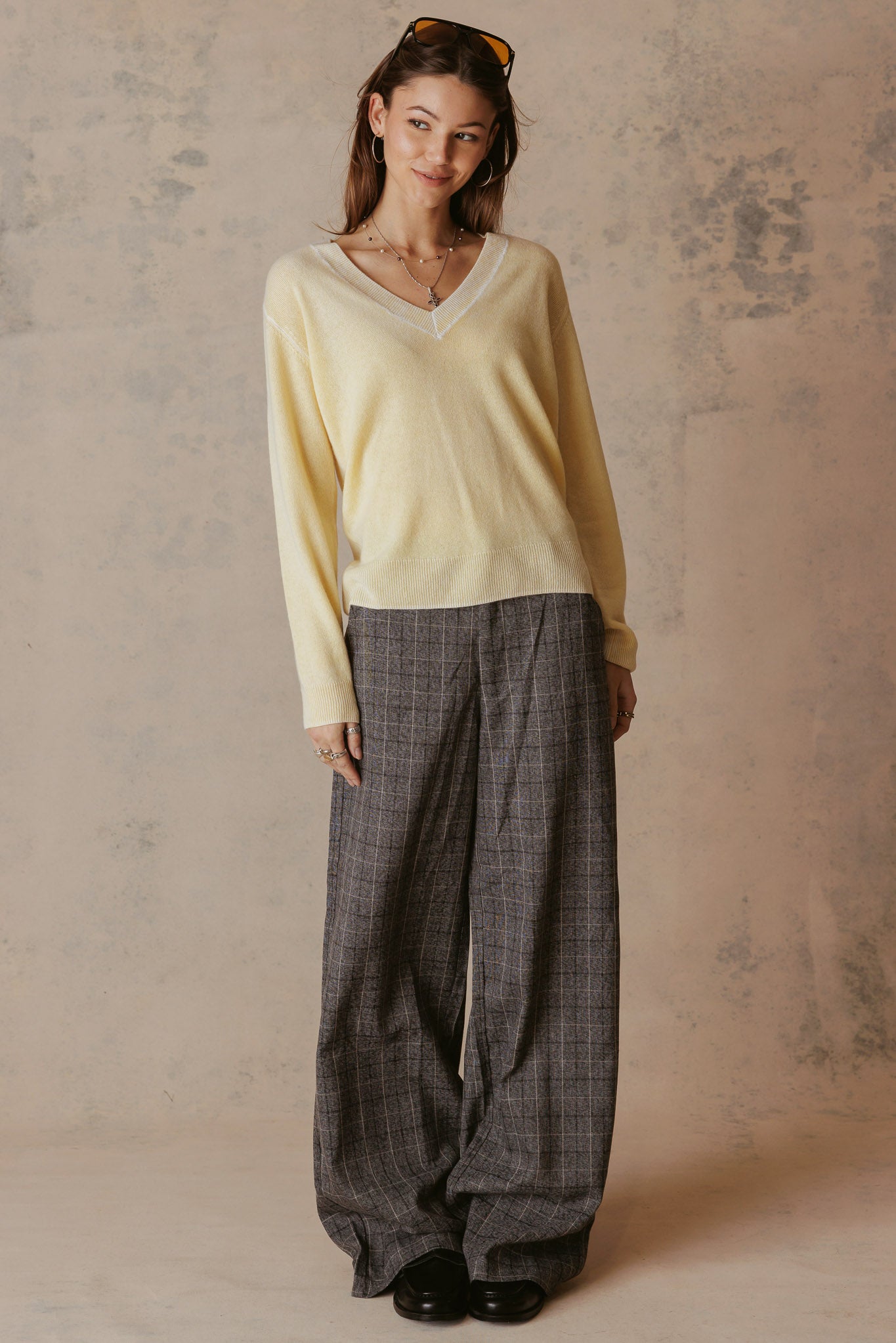 Sarah Cashmere V Neck