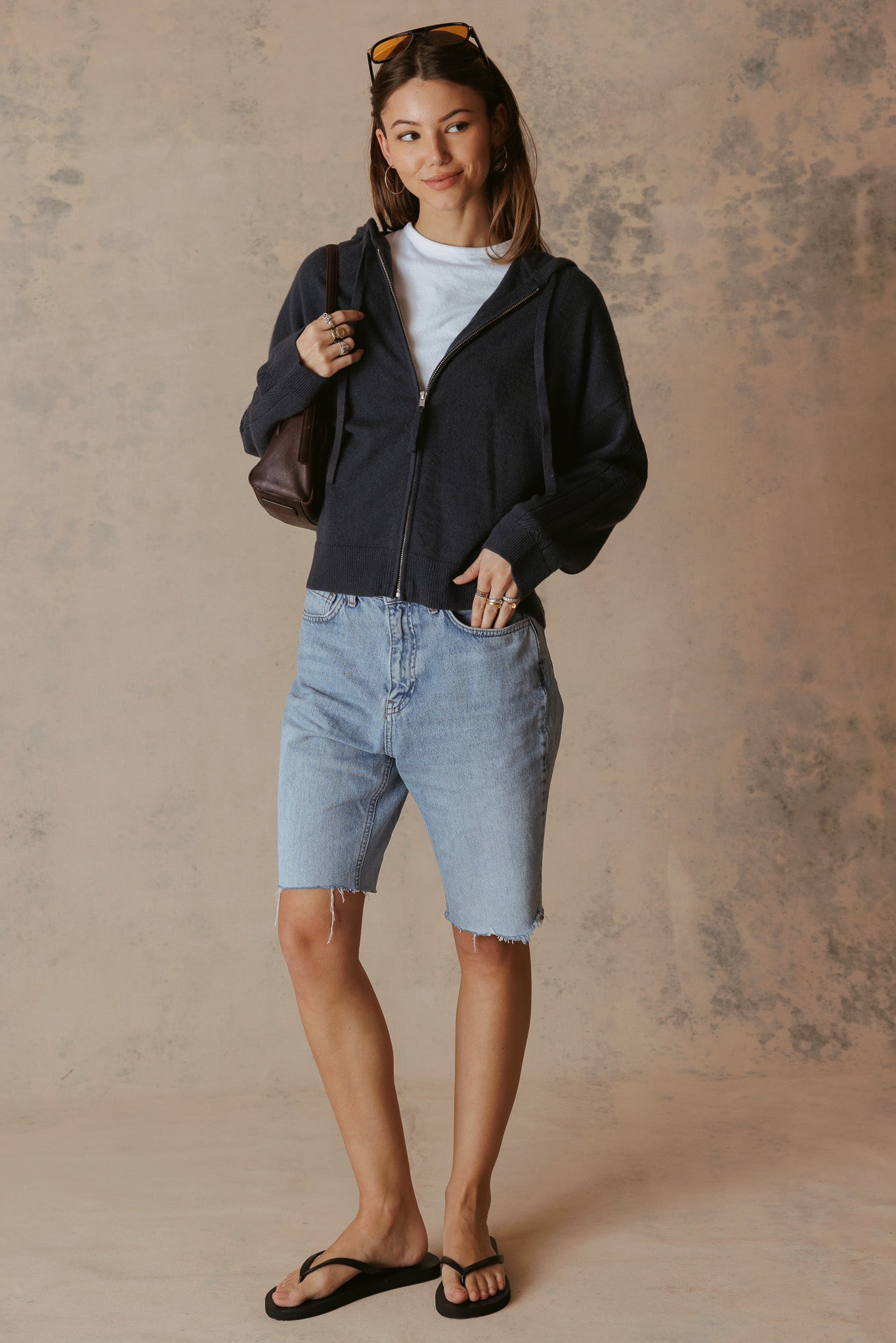 Samantha Cashmere Zip Hoodie