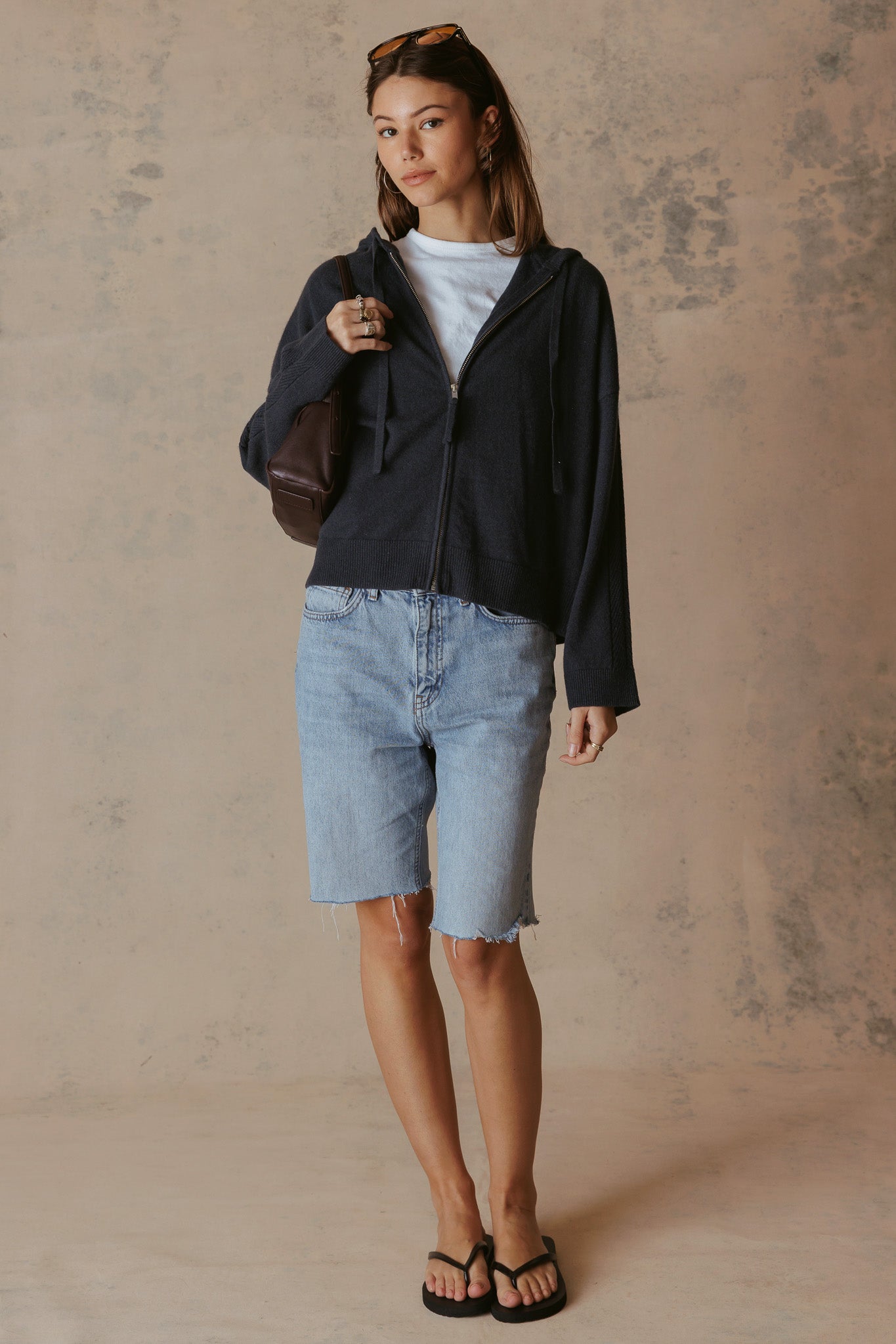 Samantha Cashmere Zip Hoodie