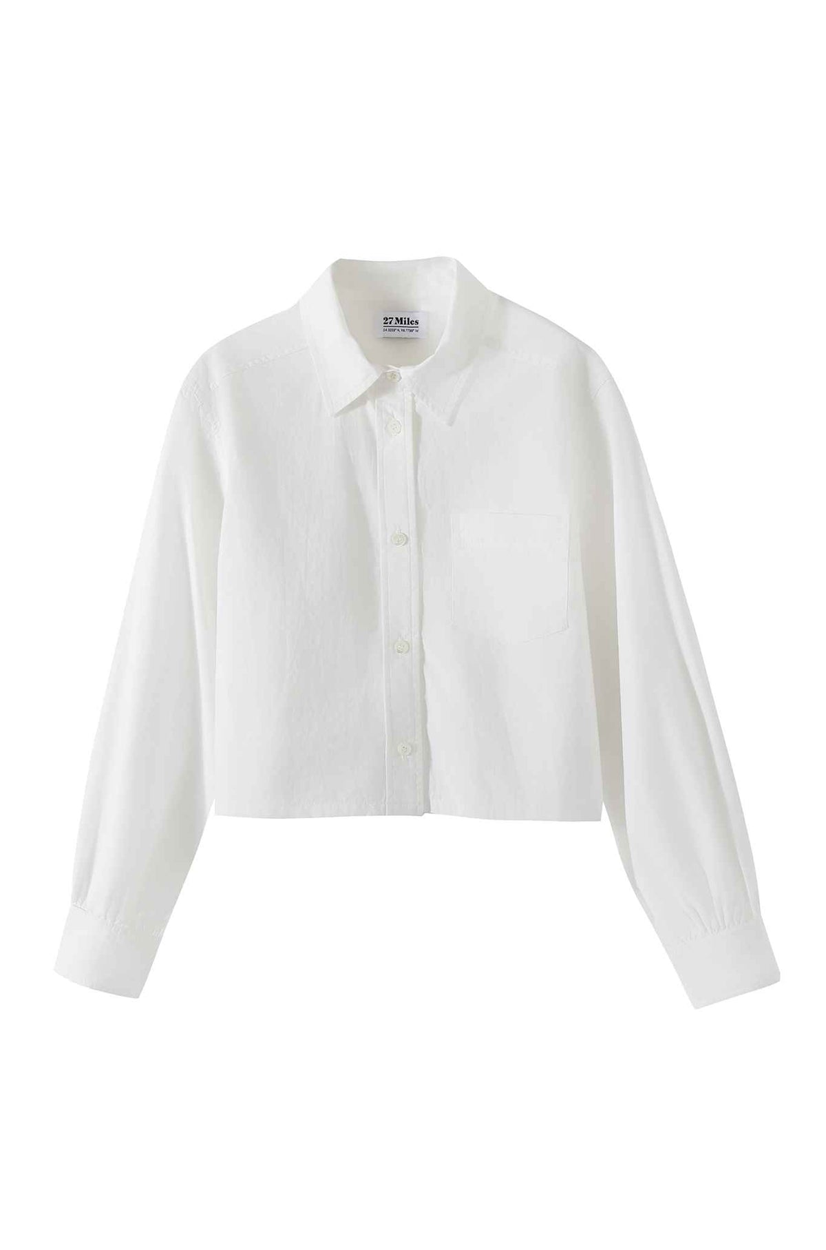 Ashlyn Cropped Boxy Cotton Shirt