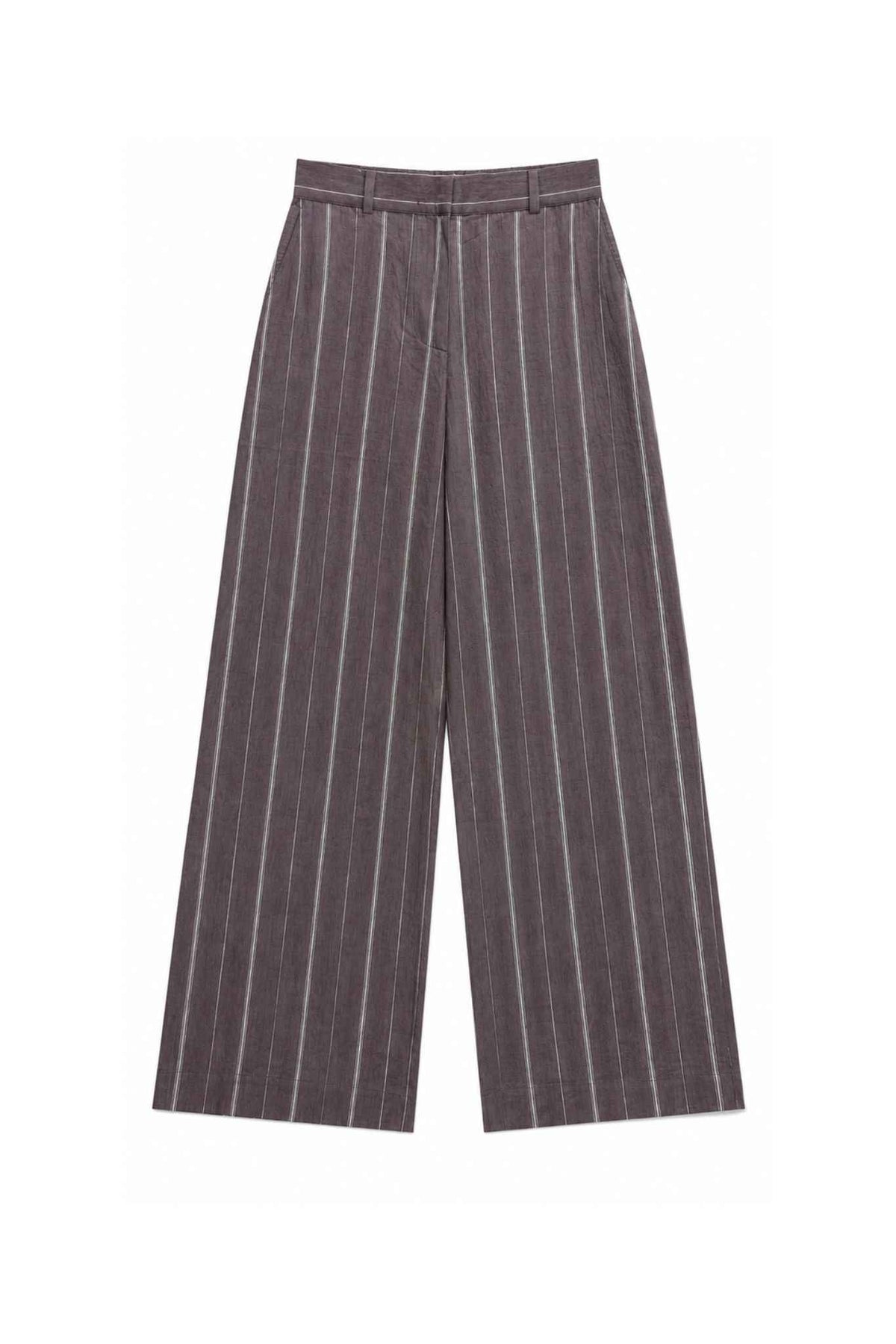 Marcia Cotton Striped Tailored Pant