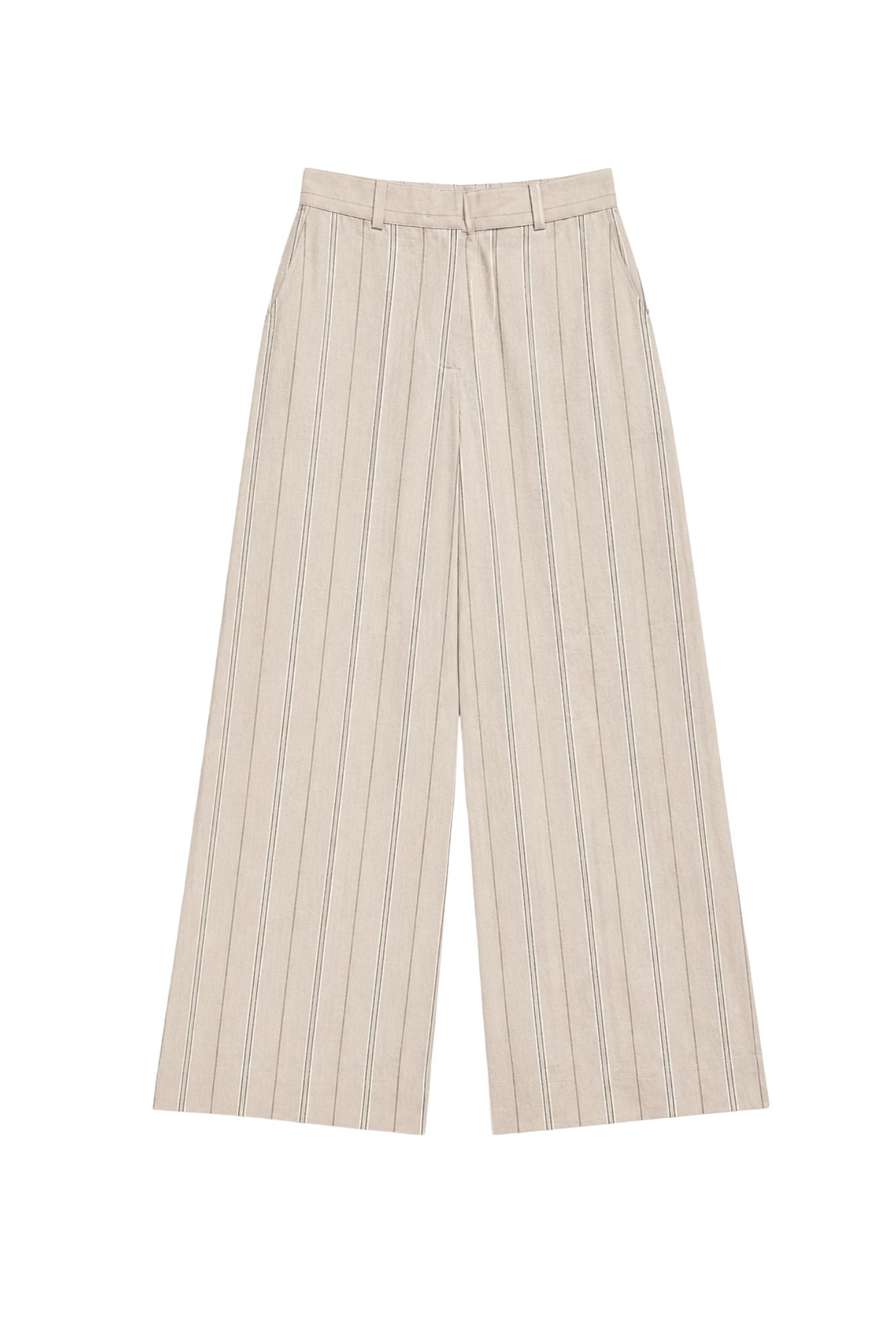 Marcia Cotton Striped Tailored Pant