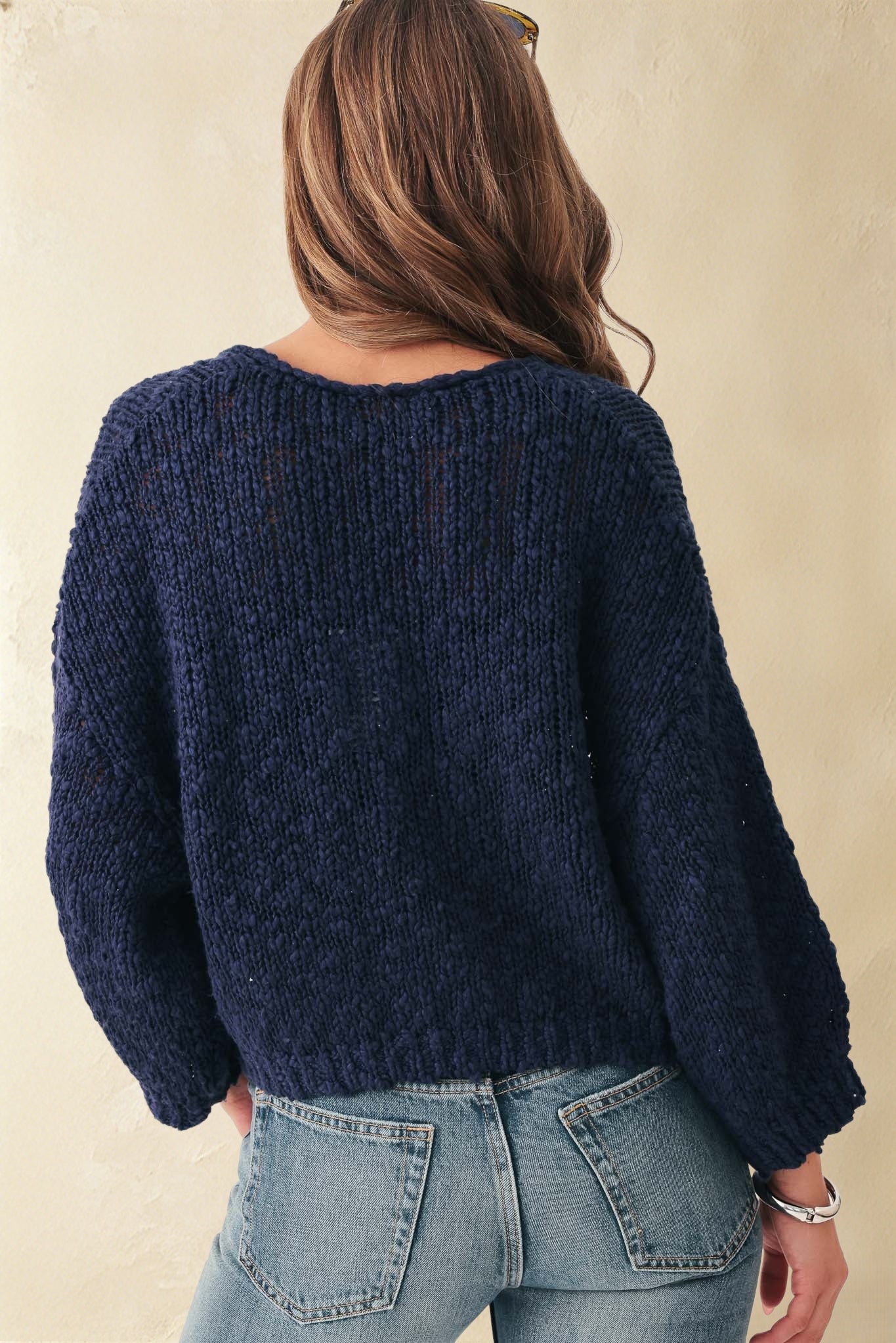 Erin Slub Cotton Open Cardigan