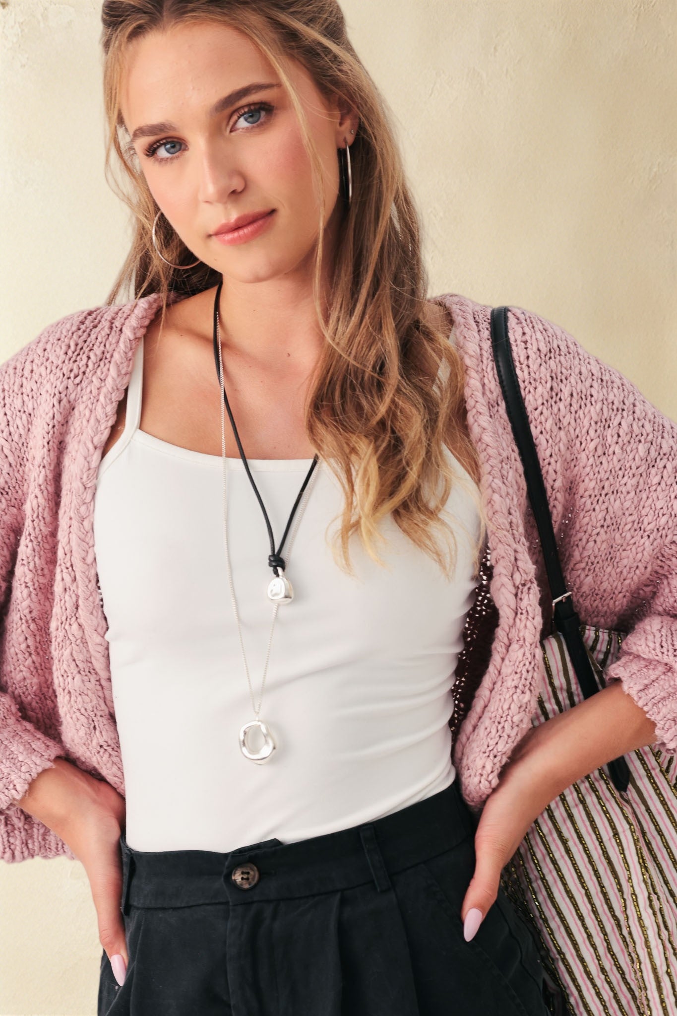 Erin Slub Cotton Open Cardigan