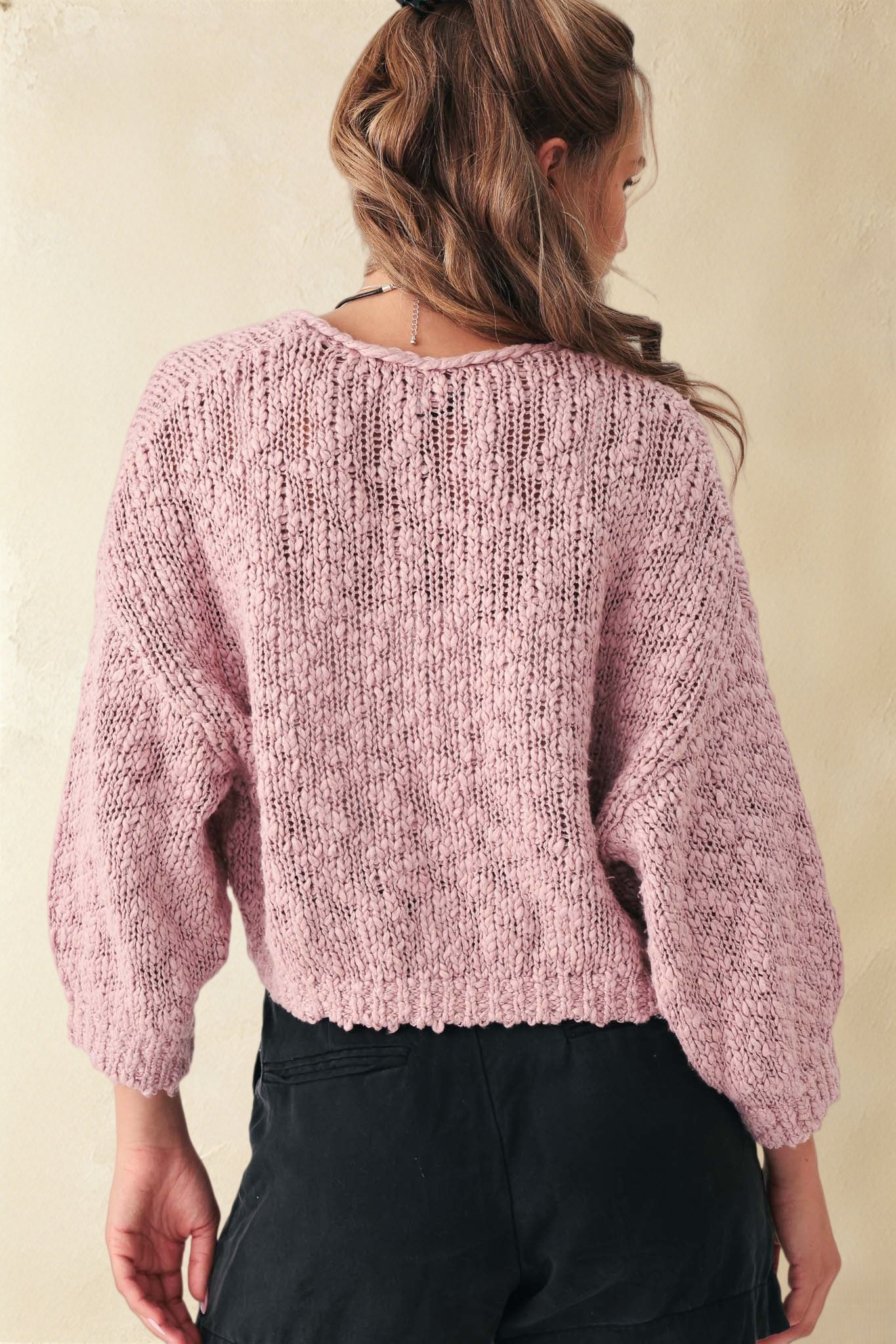 Erin Slub Cotton Open Cardigan