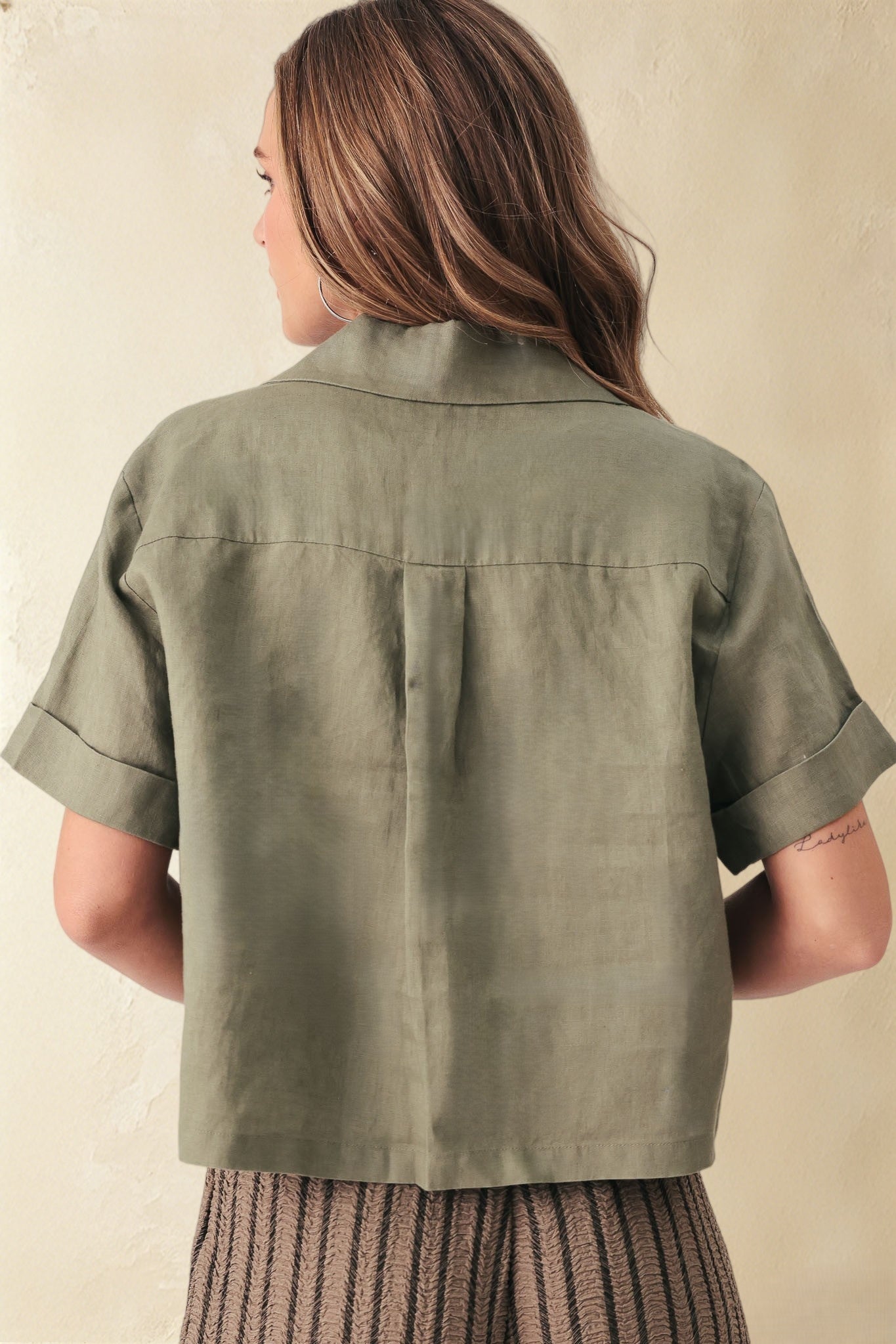 Eugenia Short Sleeve Linen Shirt