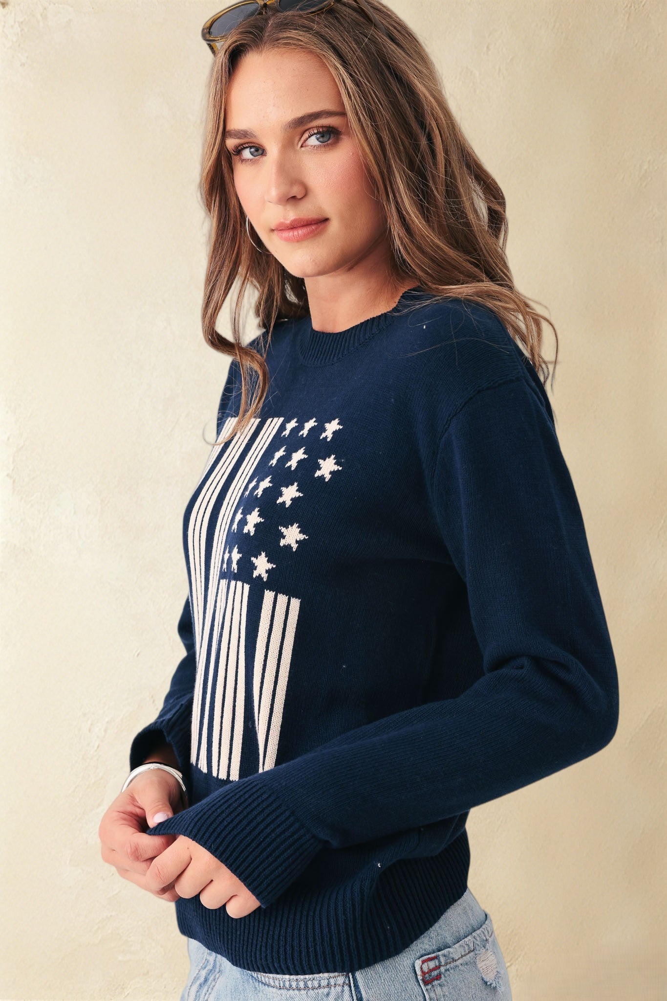 Liberty Cotton Flag Sweater