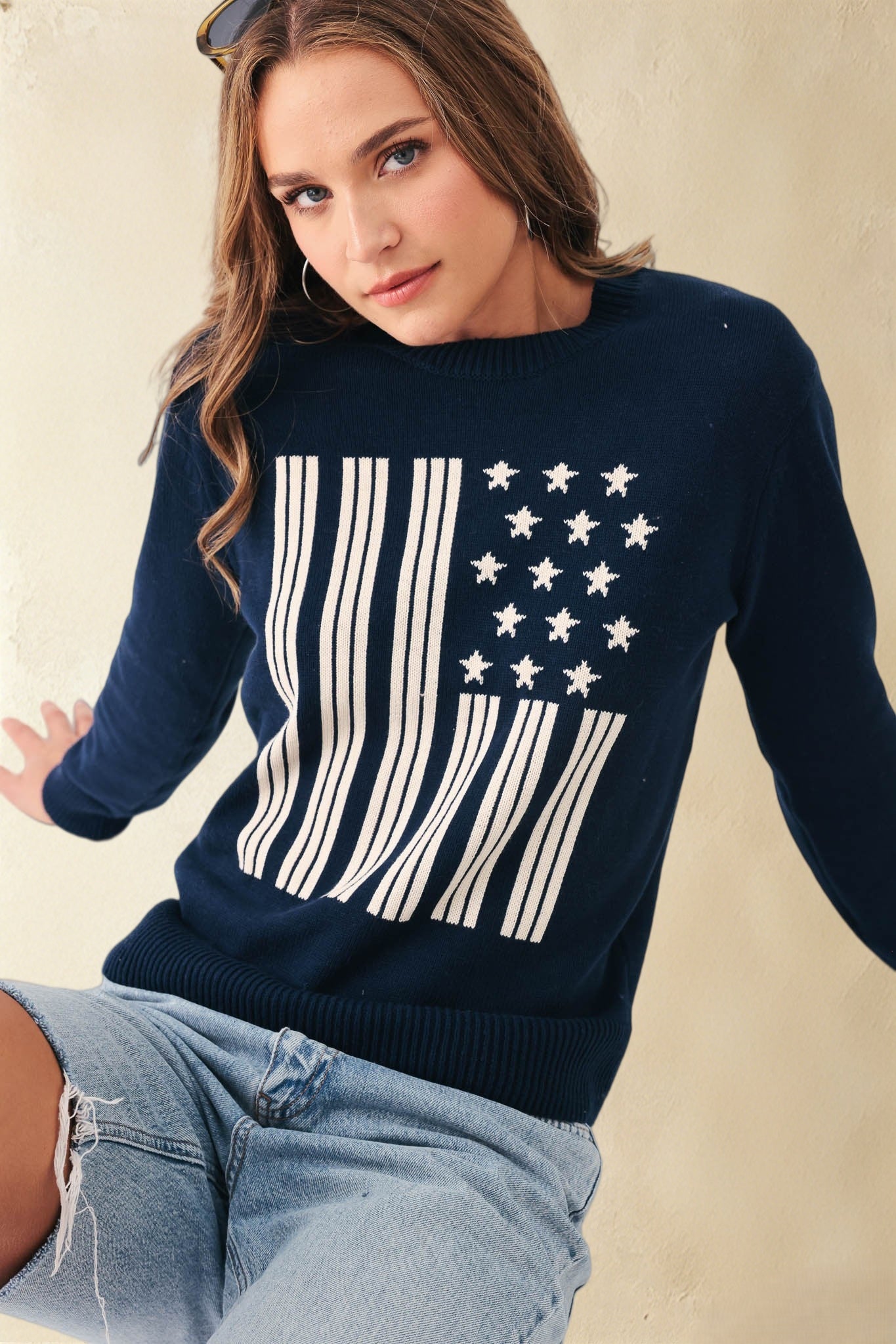 Liberty Cotton Flag Sweater