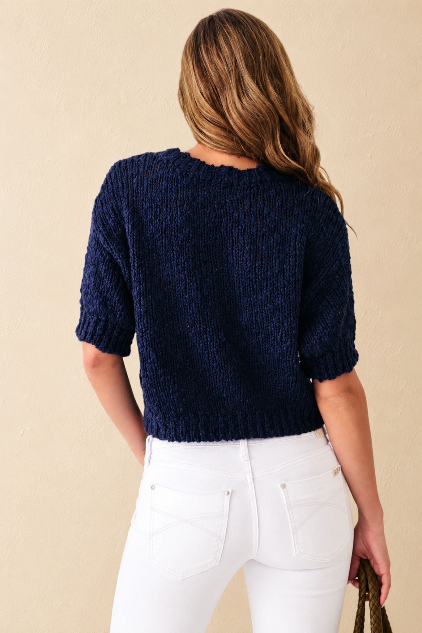Mira Slub Cotton Short Sleeve Top