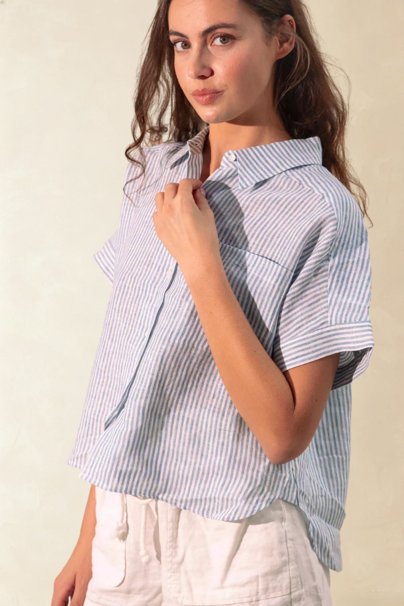 Catania Short Sleeve Pin Stripe Shirt