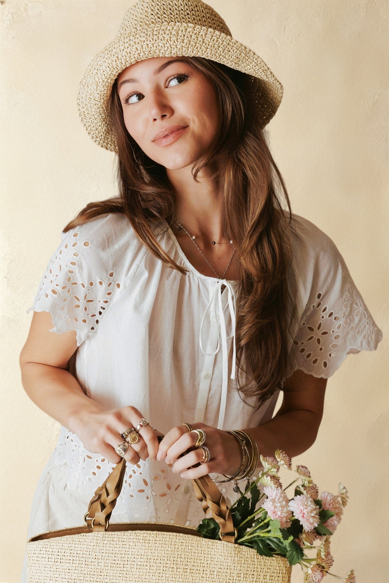 Azalea Short Sleeve Cropped Top