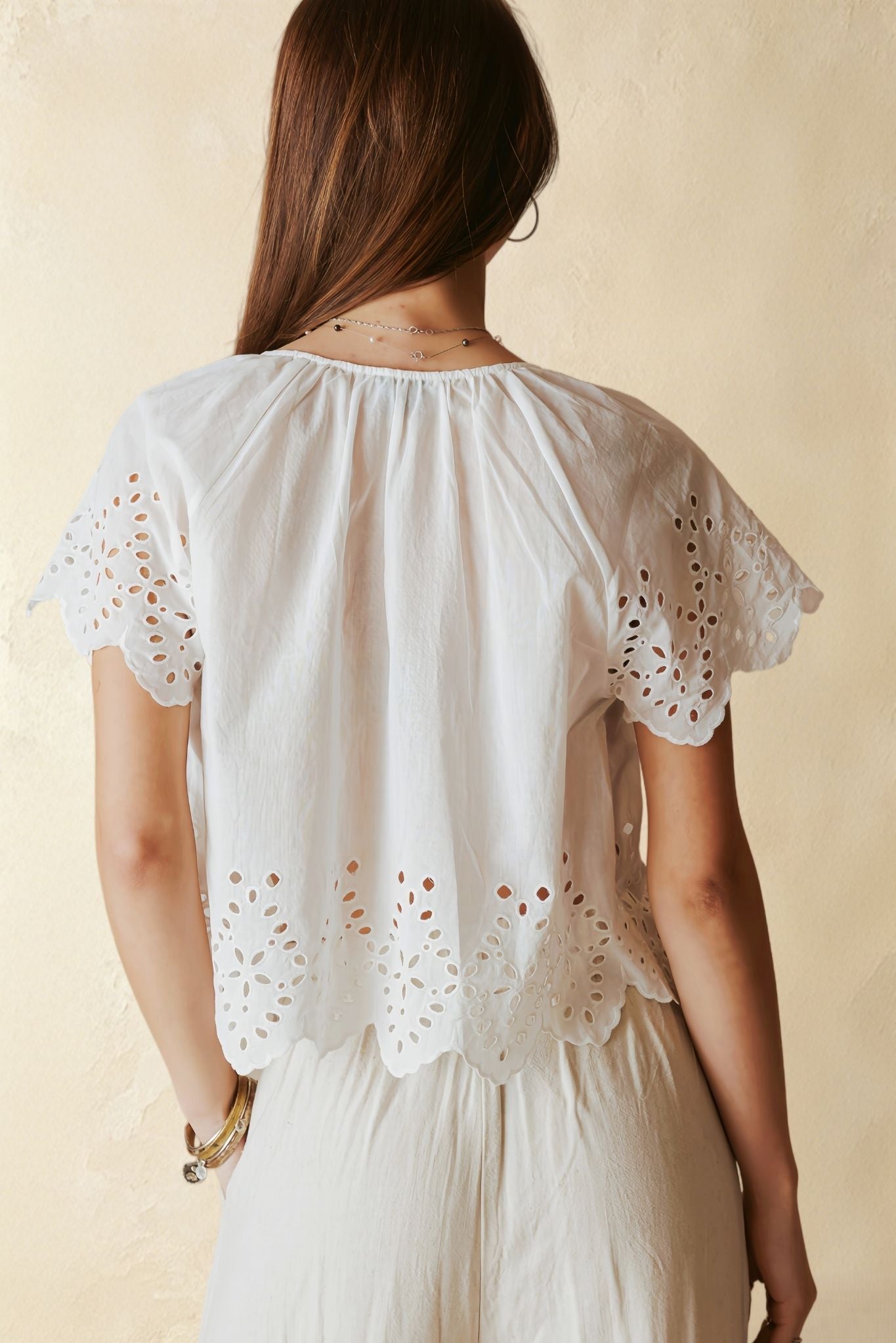 Azalea Short Sleeve Cropped Top