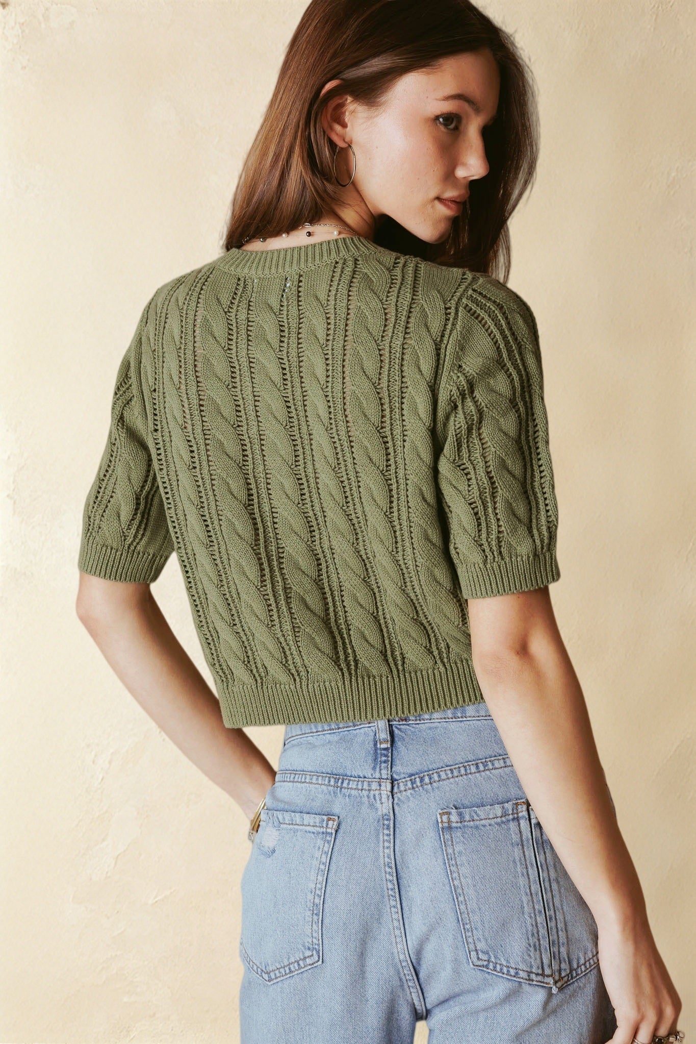 Bridey Cotton Short Sleeve Cardigan
