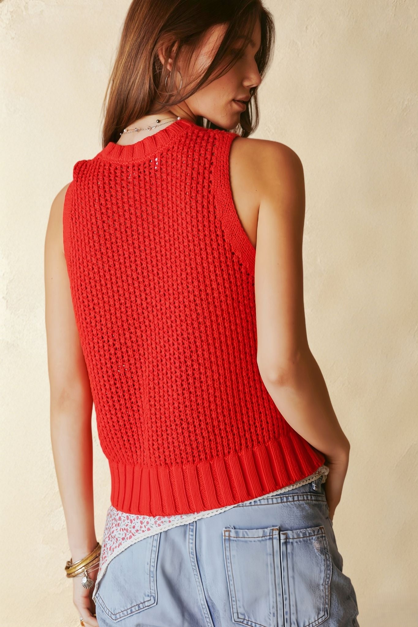 Keiko Linen Blend Texture Knit Tank