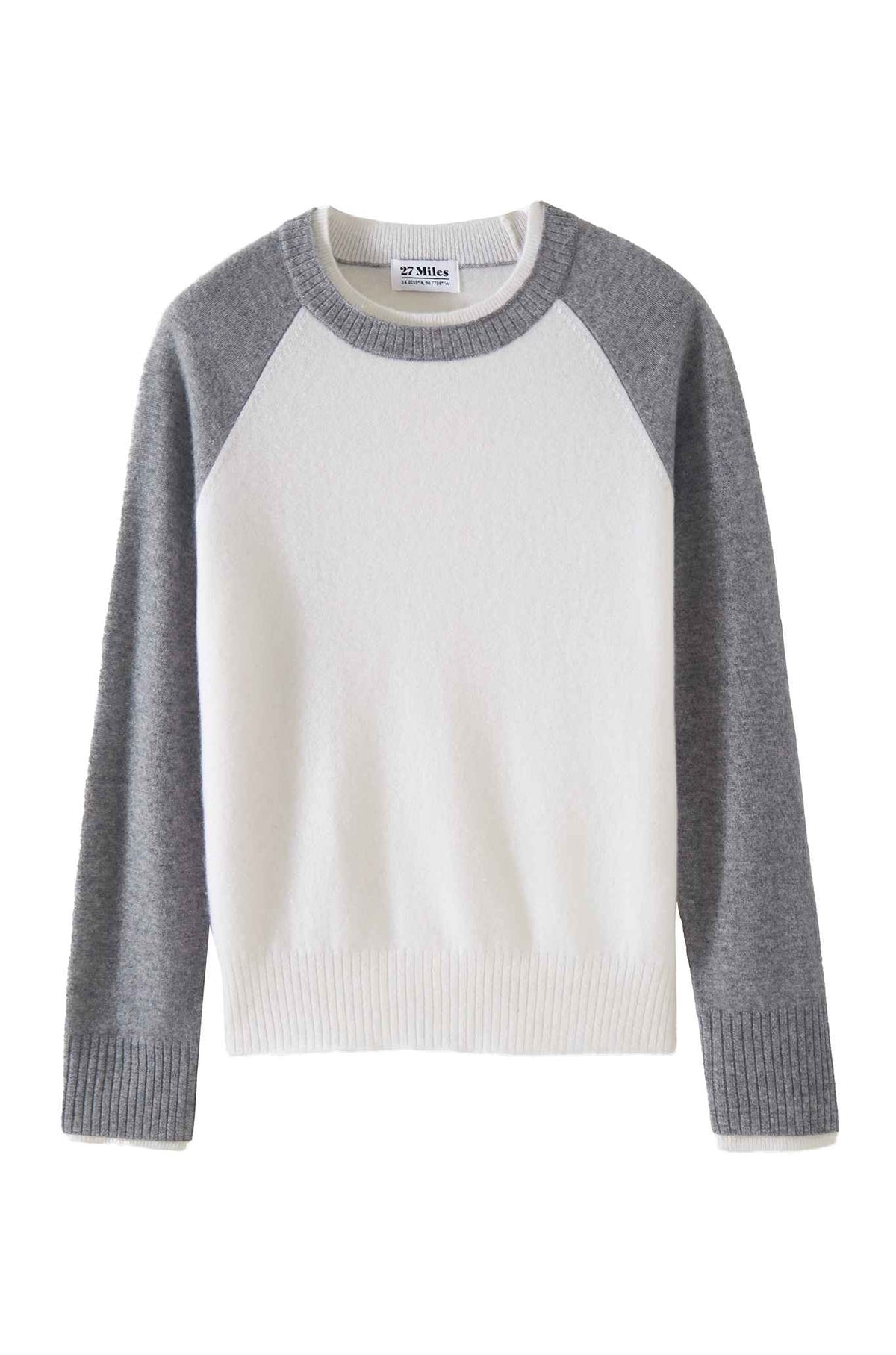 Proctor Cashmere Baseball Pullover