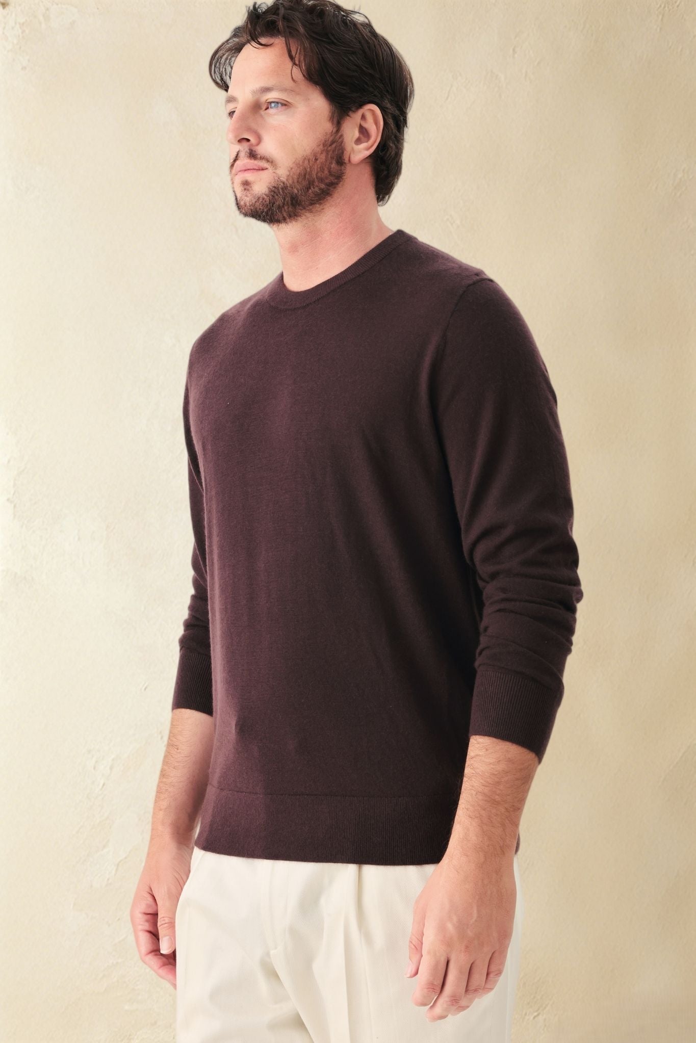 Andrea Tissue Weigth Cashmere Crewneck