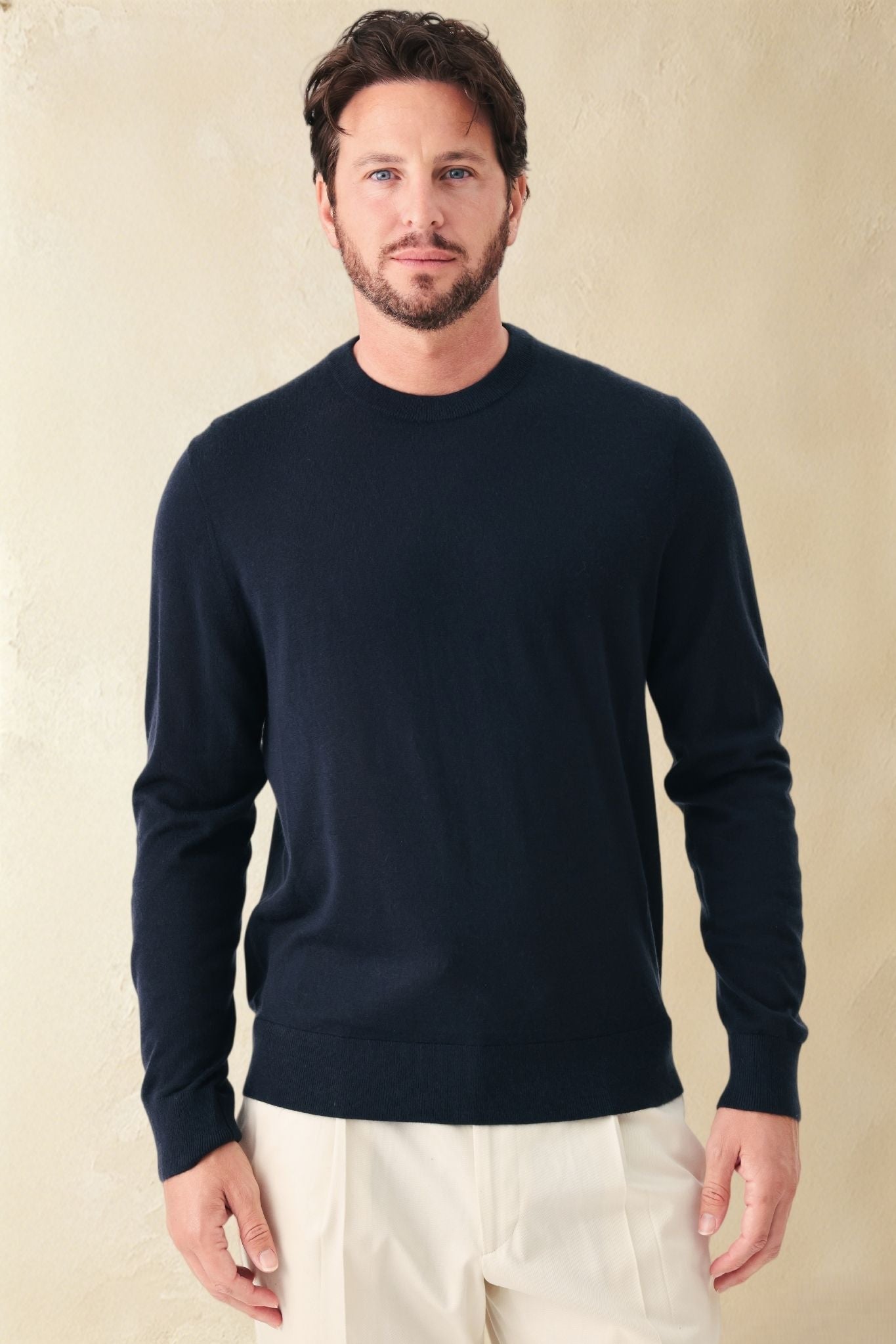 Andrea Tissue Weigth Cashmere Crewneck