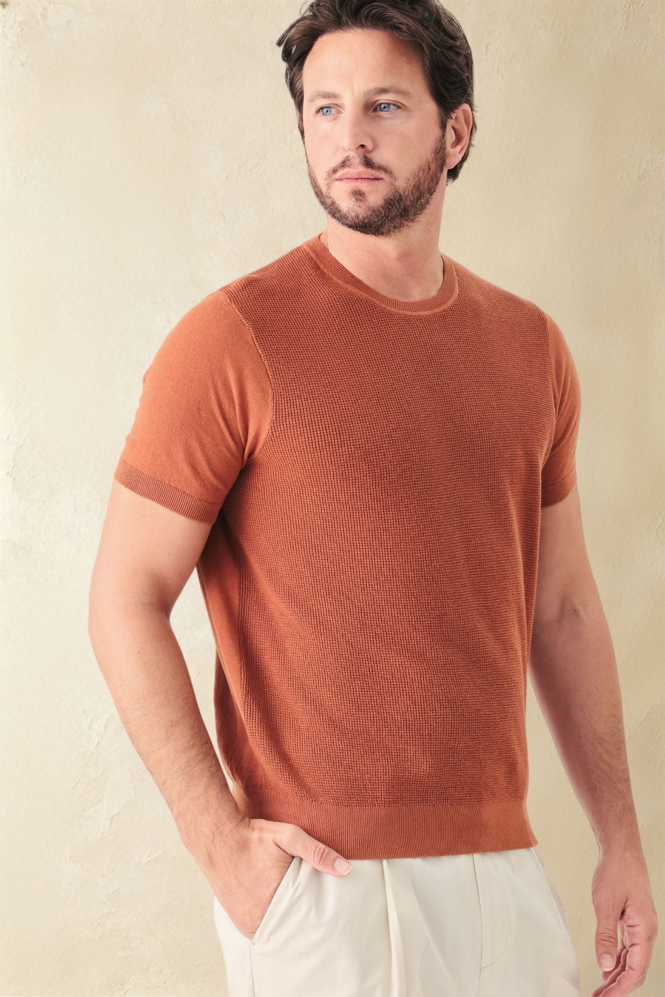Salvo Men's Organic Cotton Short Sleeve Crew