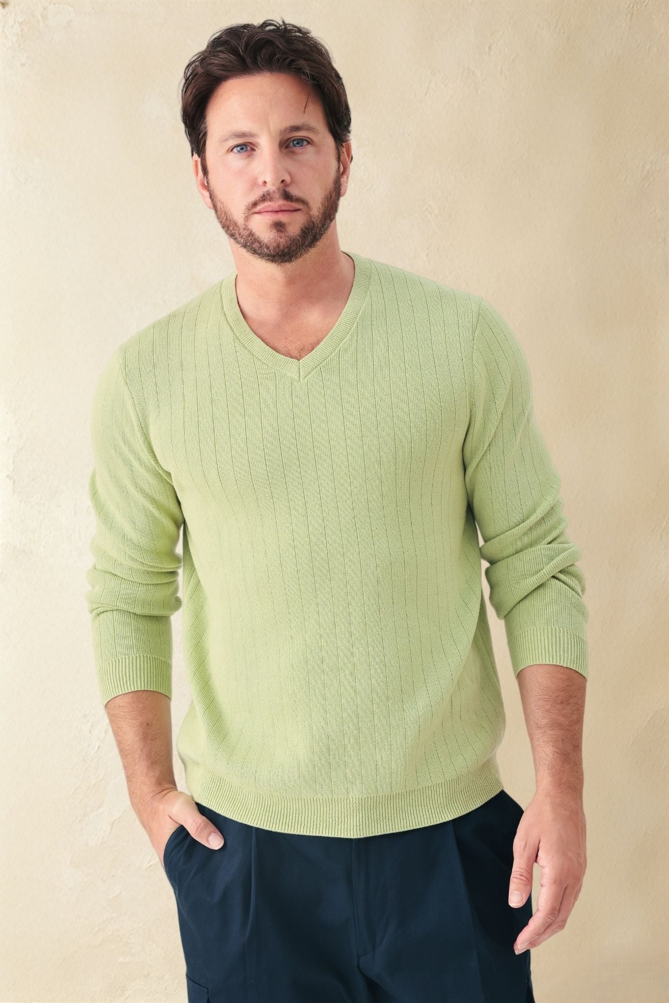 Titus Men's Cotton V Neck Sweater