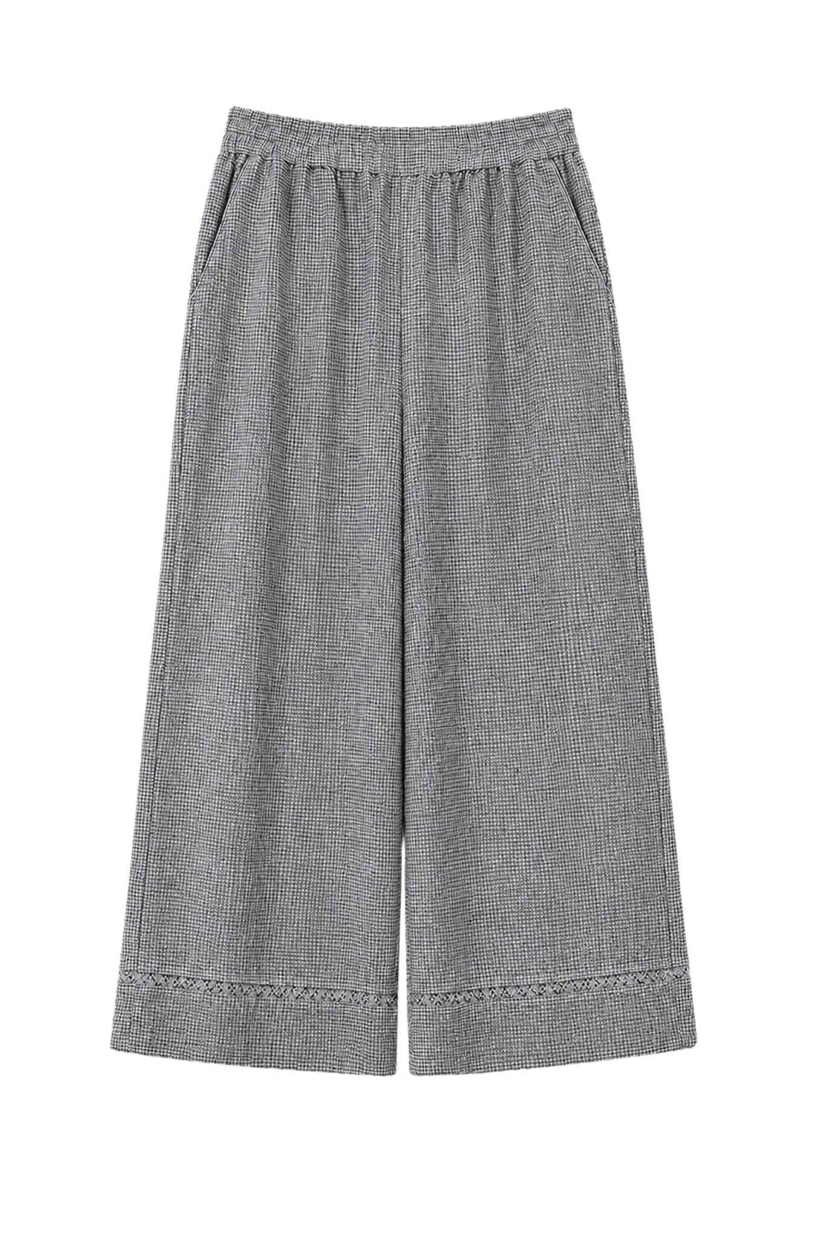 Alara Linen Wide Leg Cropped Pant