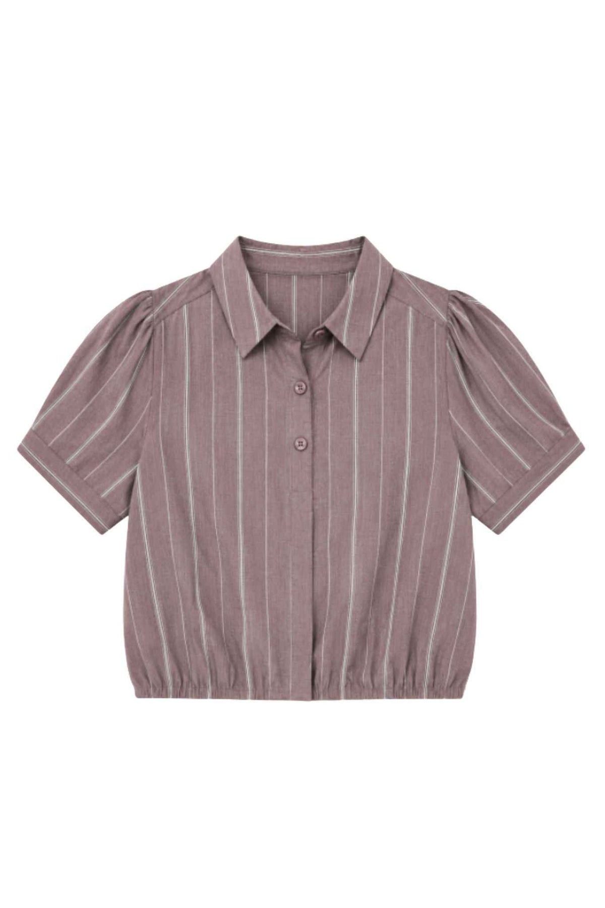 Silva Cotton Striped Puff Sleeve Shirt