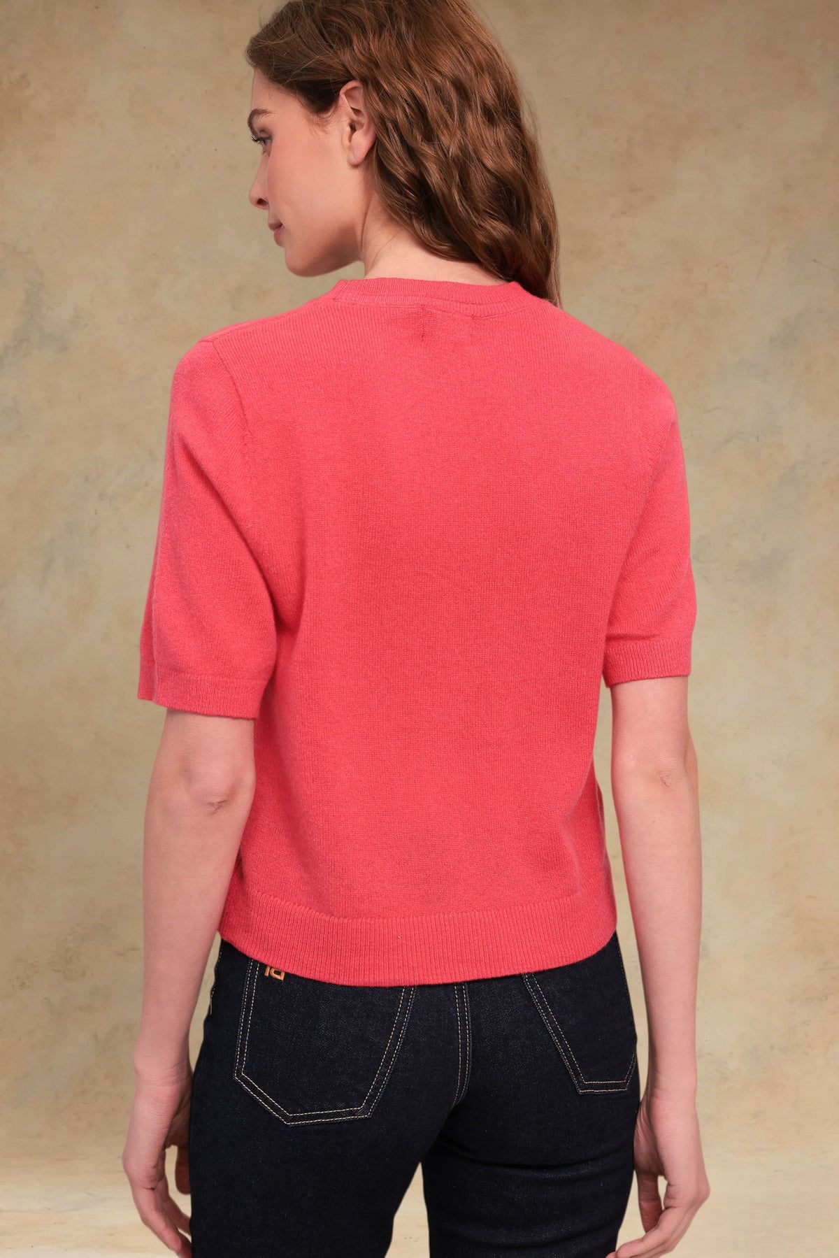 Isabel Solid Cashmere Short Puff-Sleeve Pullover