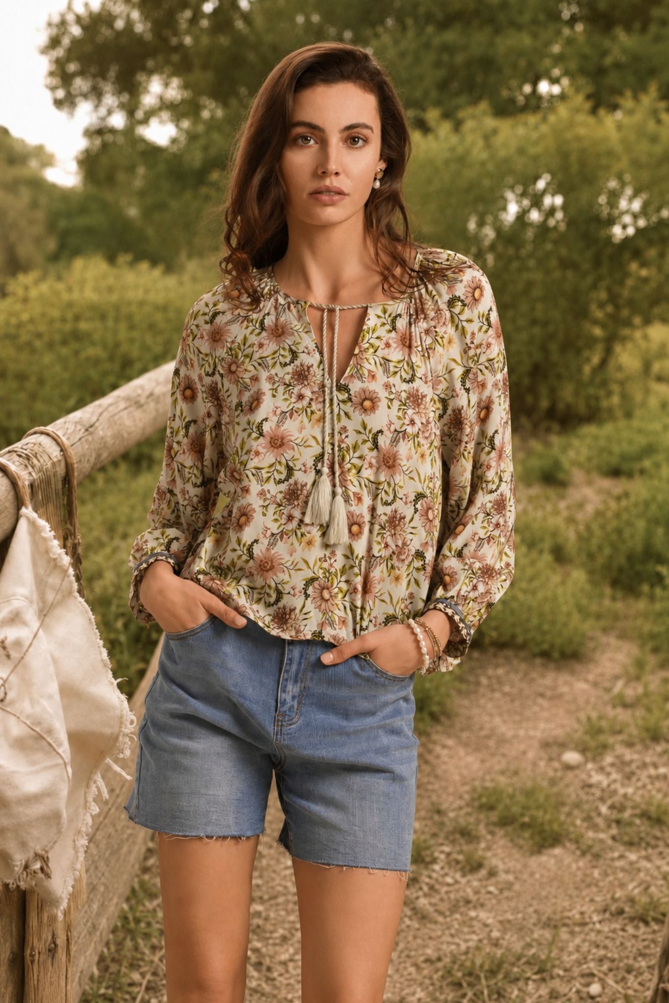 Leanna Printed Blouse