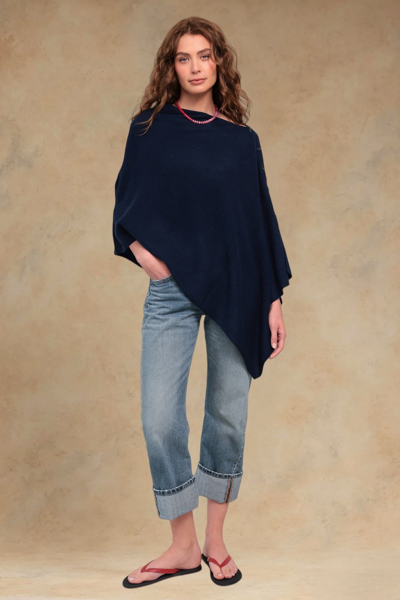Cashmere Travel Poncho Wrap