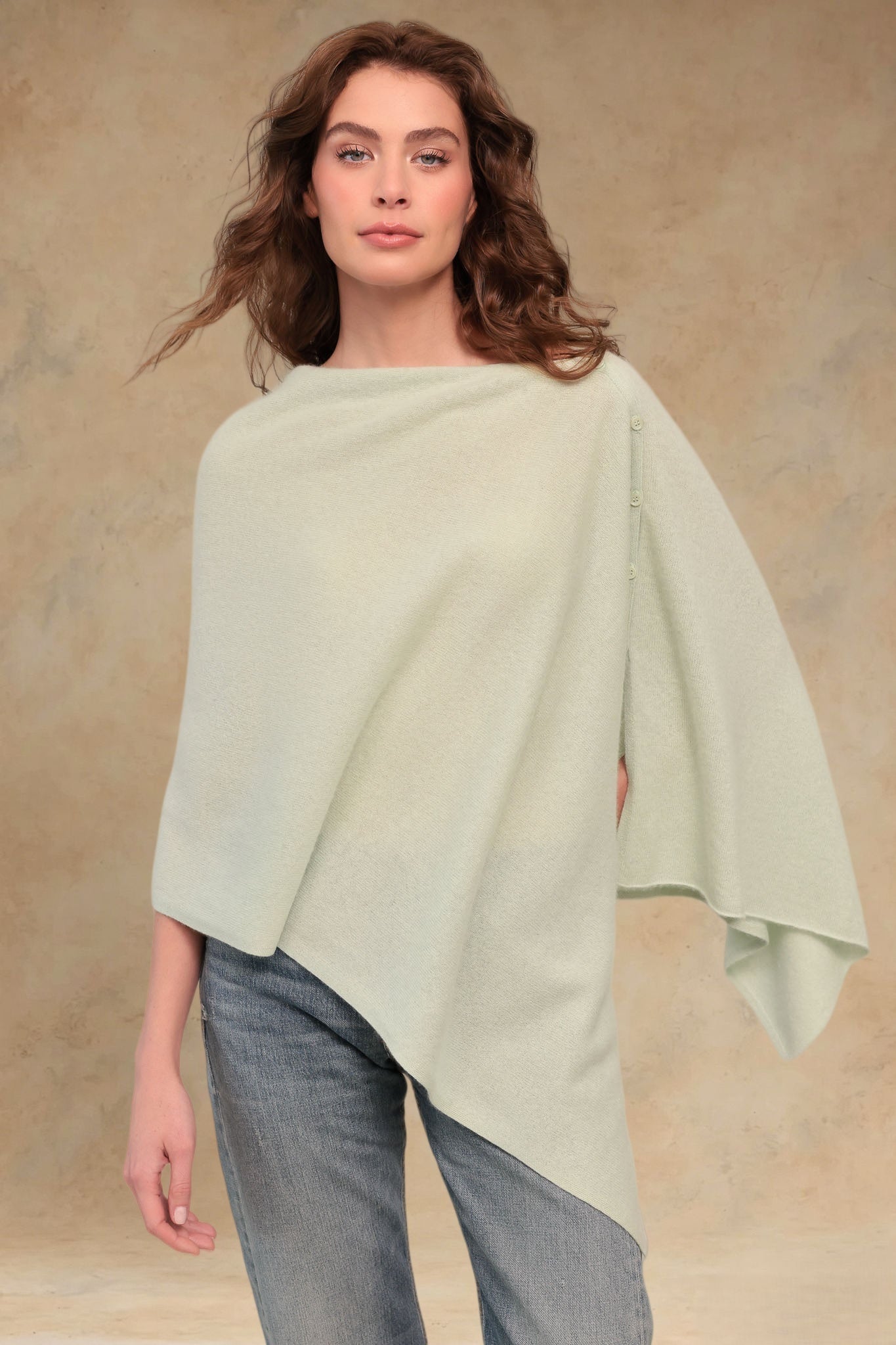 Cashmere Travel Poncho Wrap