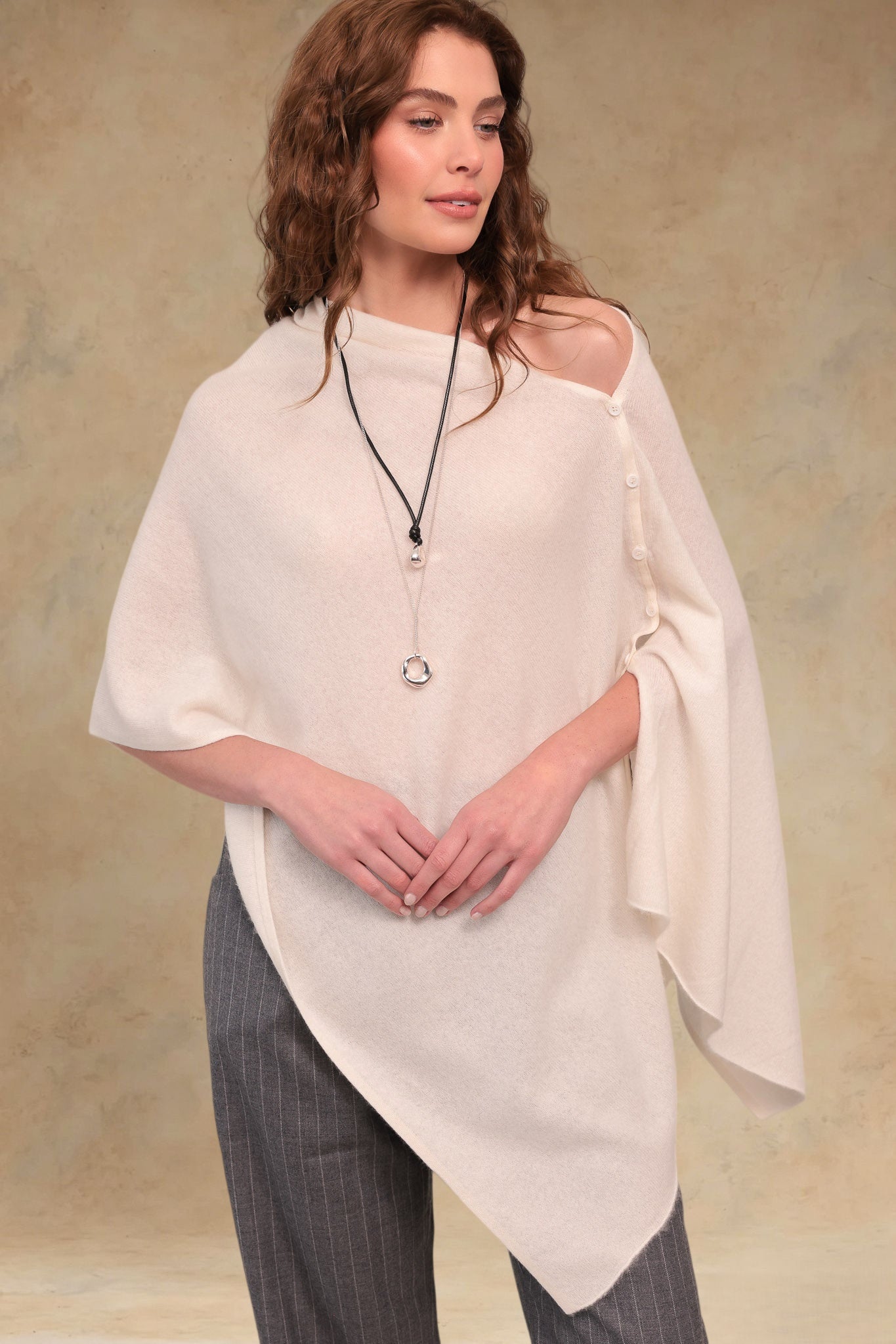 Cashmere Travel Poncho Wrap