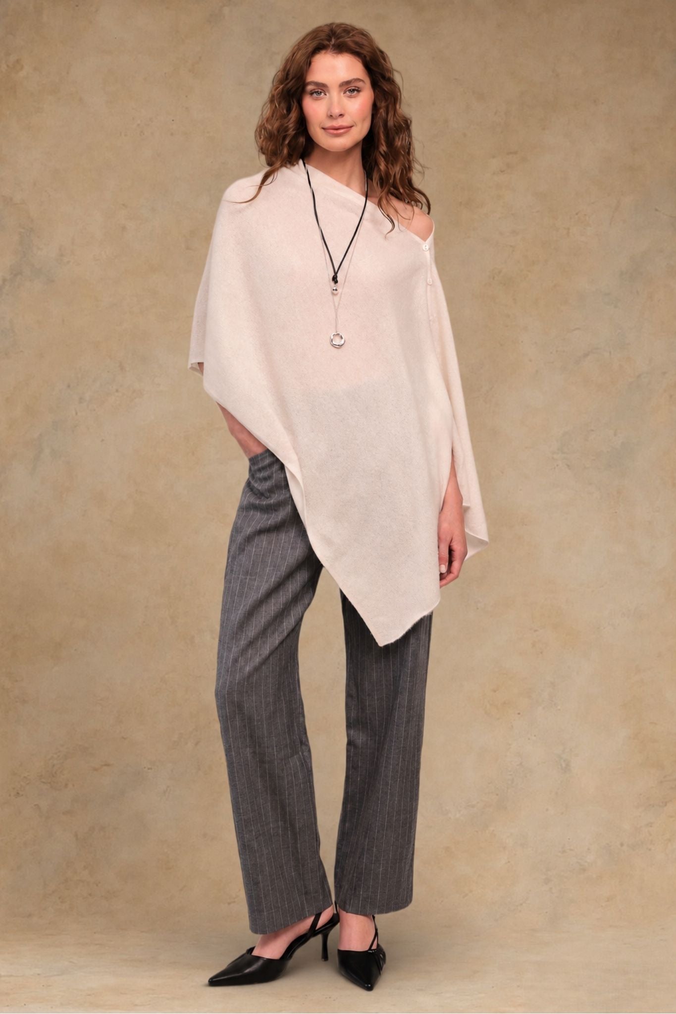 Cashmere Travel Poncho Wrap