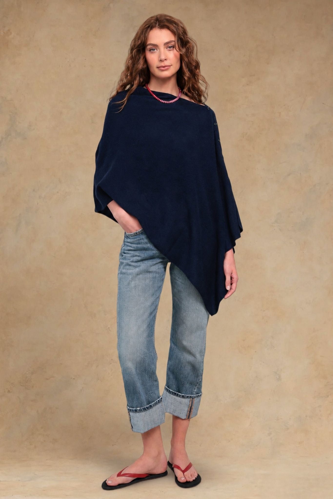 Cashmere Travel Poncho Wrap