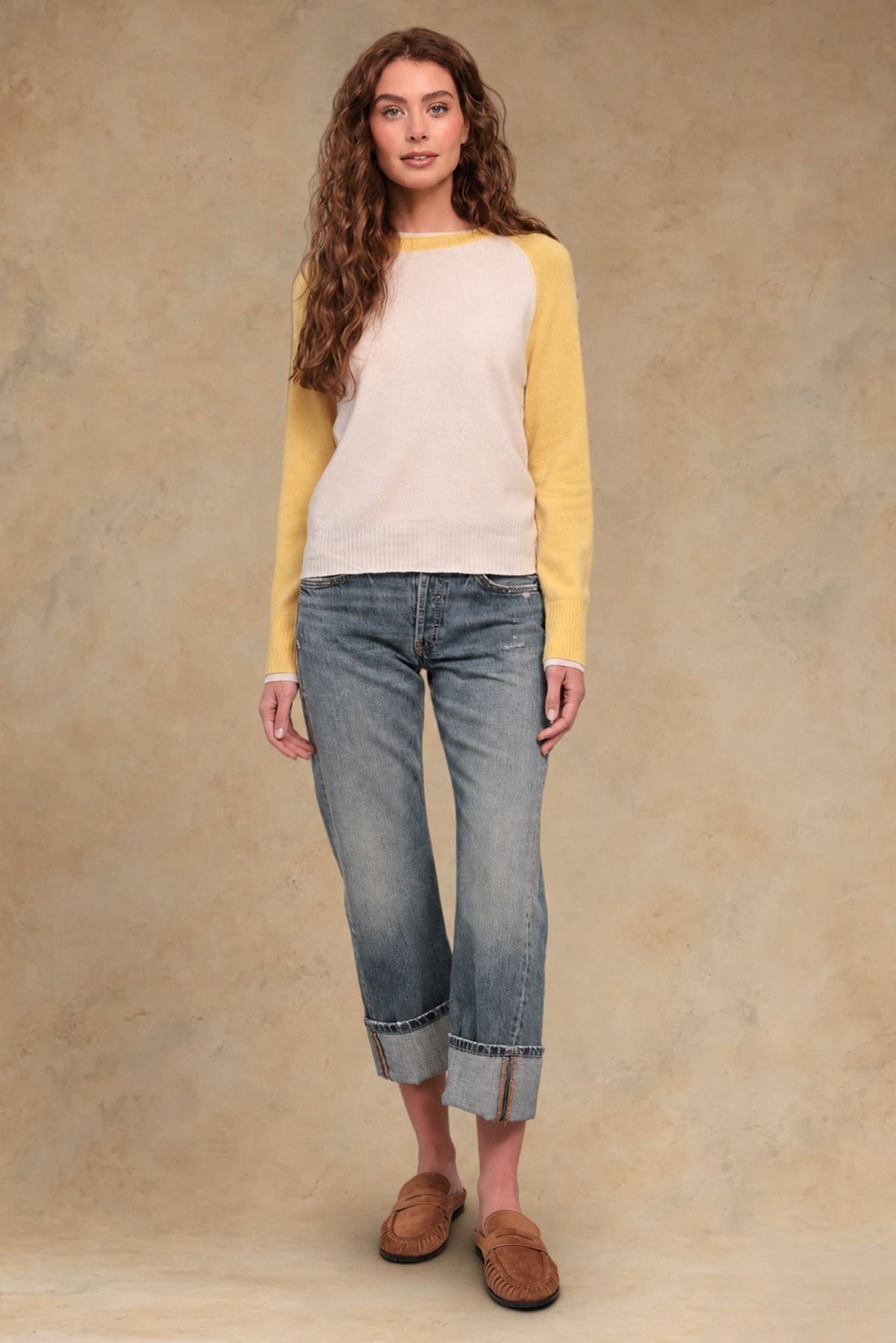 Proctor Cashmere Baseball Pullover