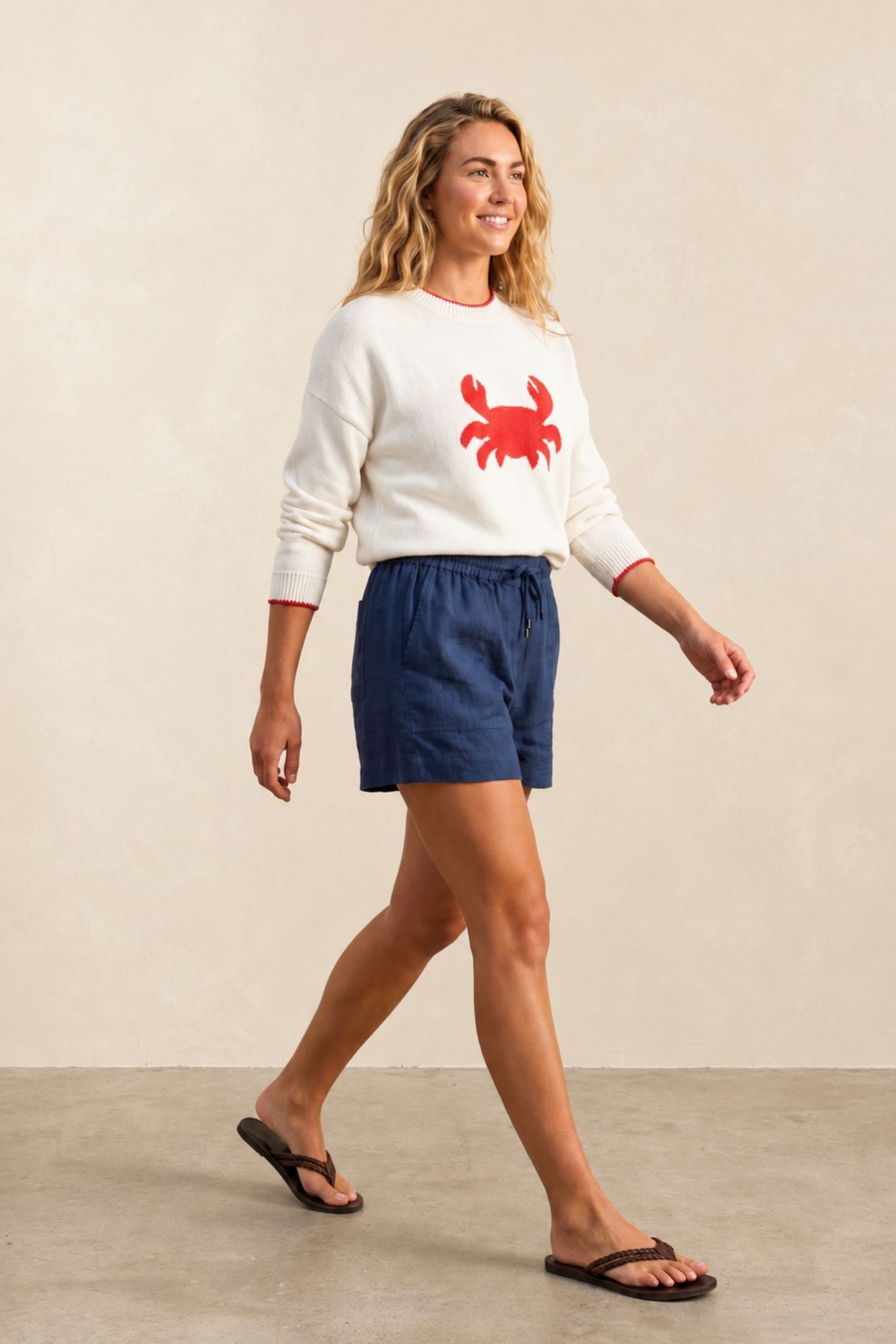 Ischia Linen Drawstring Short