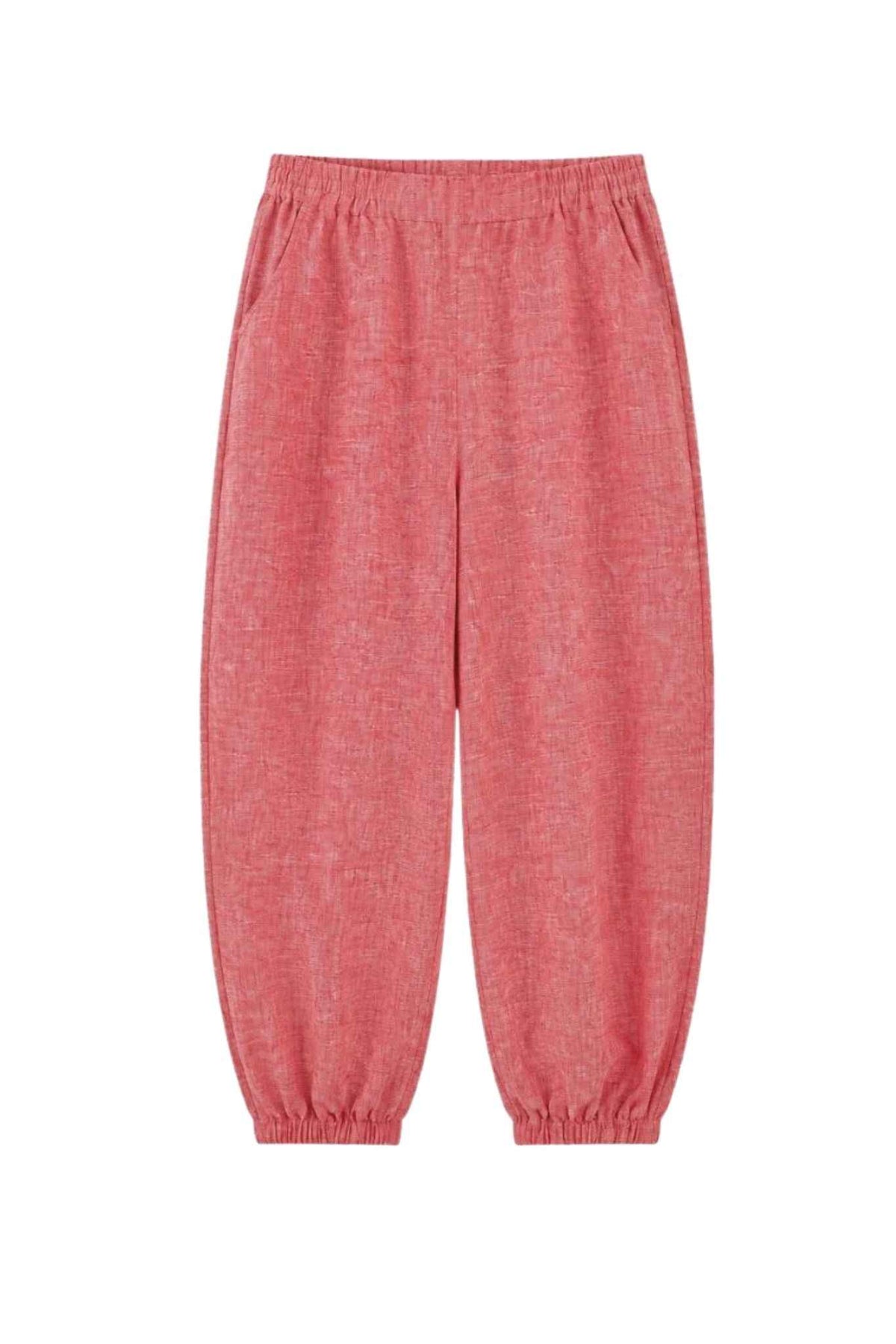 Irene Linen Loosefit Cropped Jogger