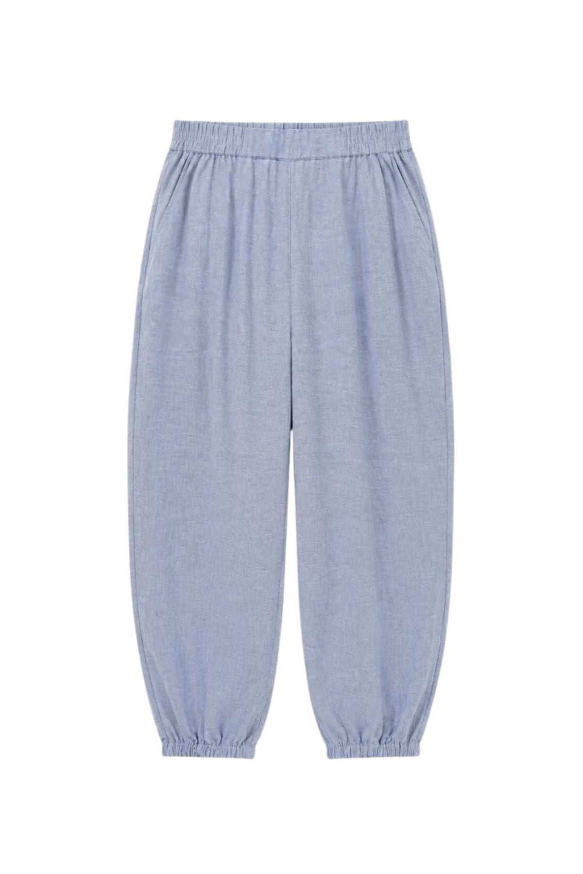 Irene Linen Loosefit Cropped Jogger