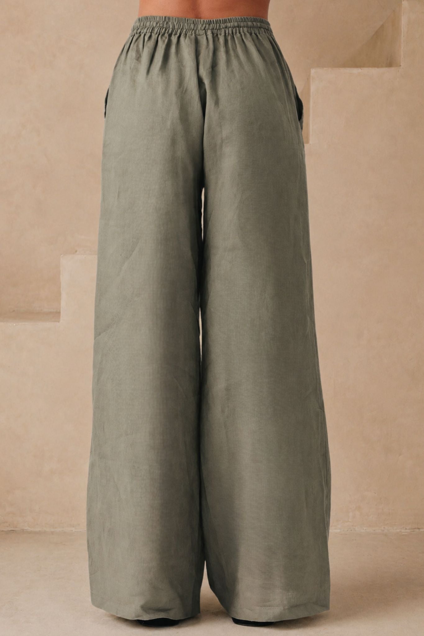 Ravello Wide Leg Linen Pant