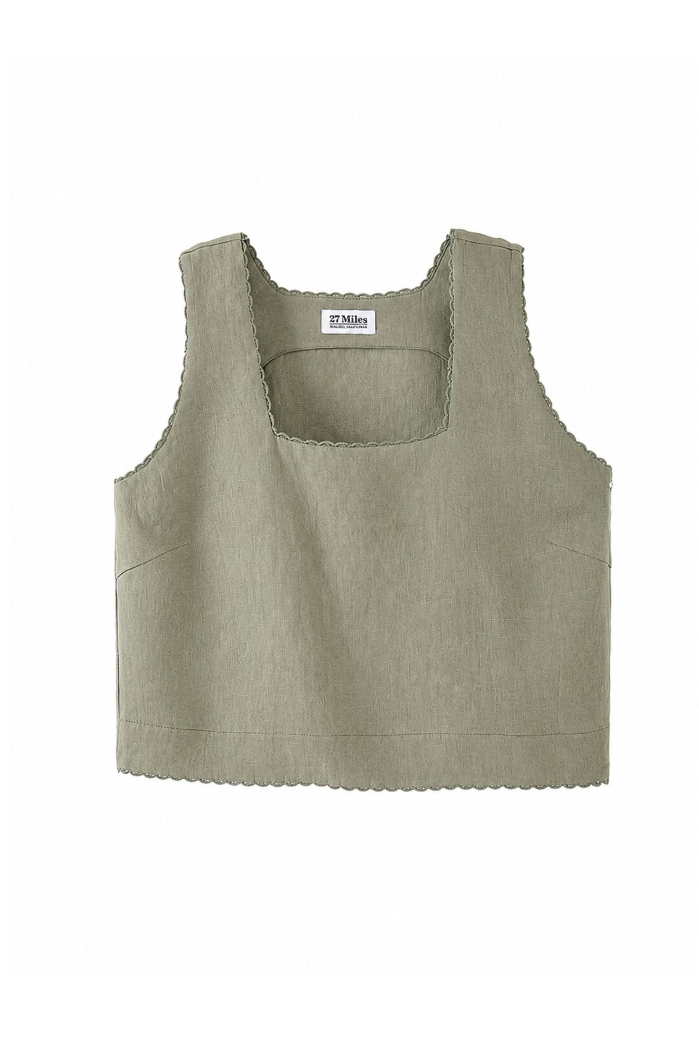 Piper Square Neck Linen Tank