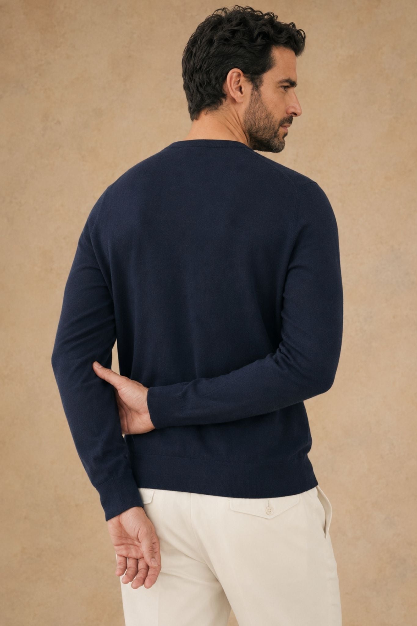Andrea Tissue Weigth Cashmere Crewneck